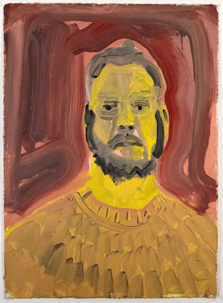 Self Portrait with Red and Yellow