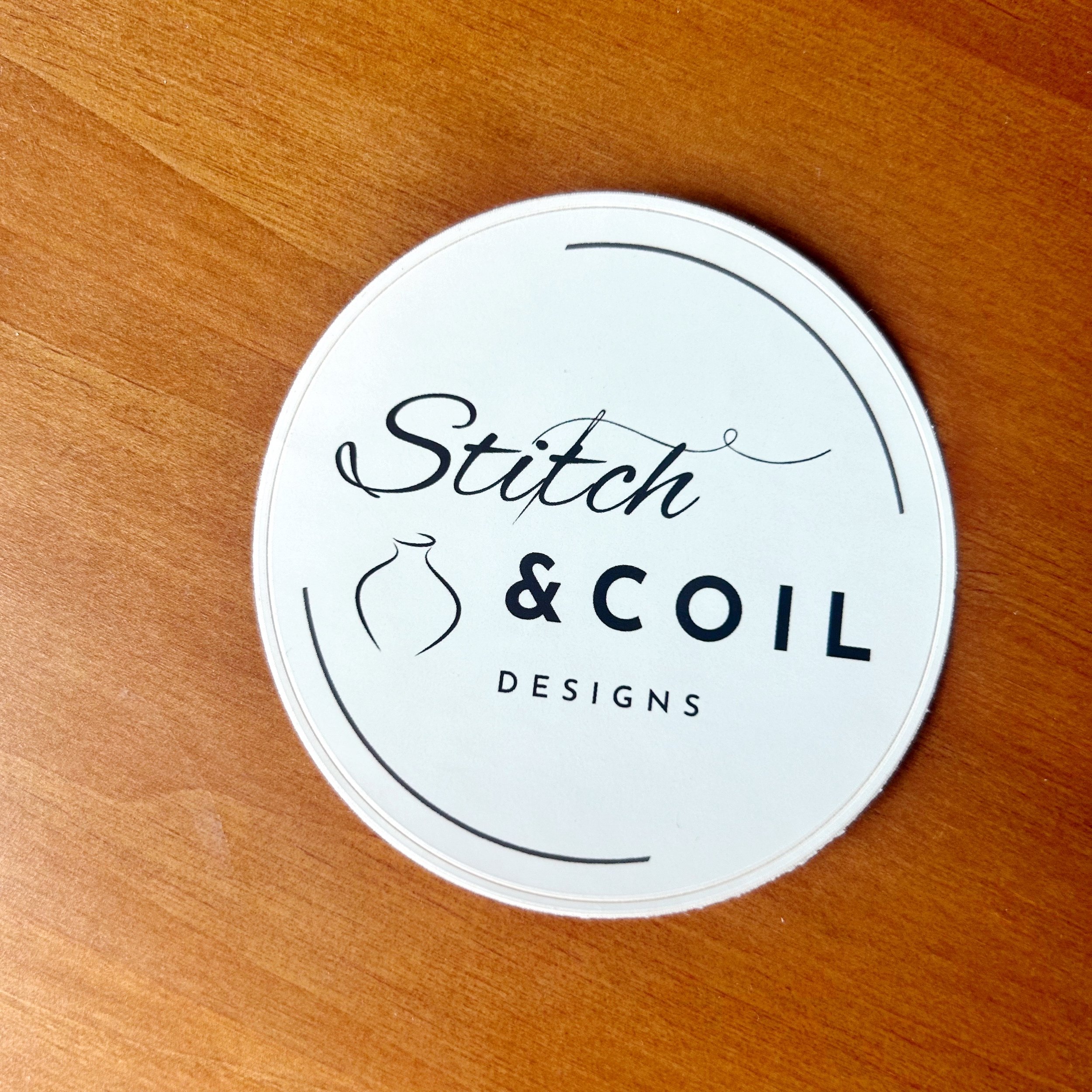 Stitch & Coil Designs Vinyl Sticker