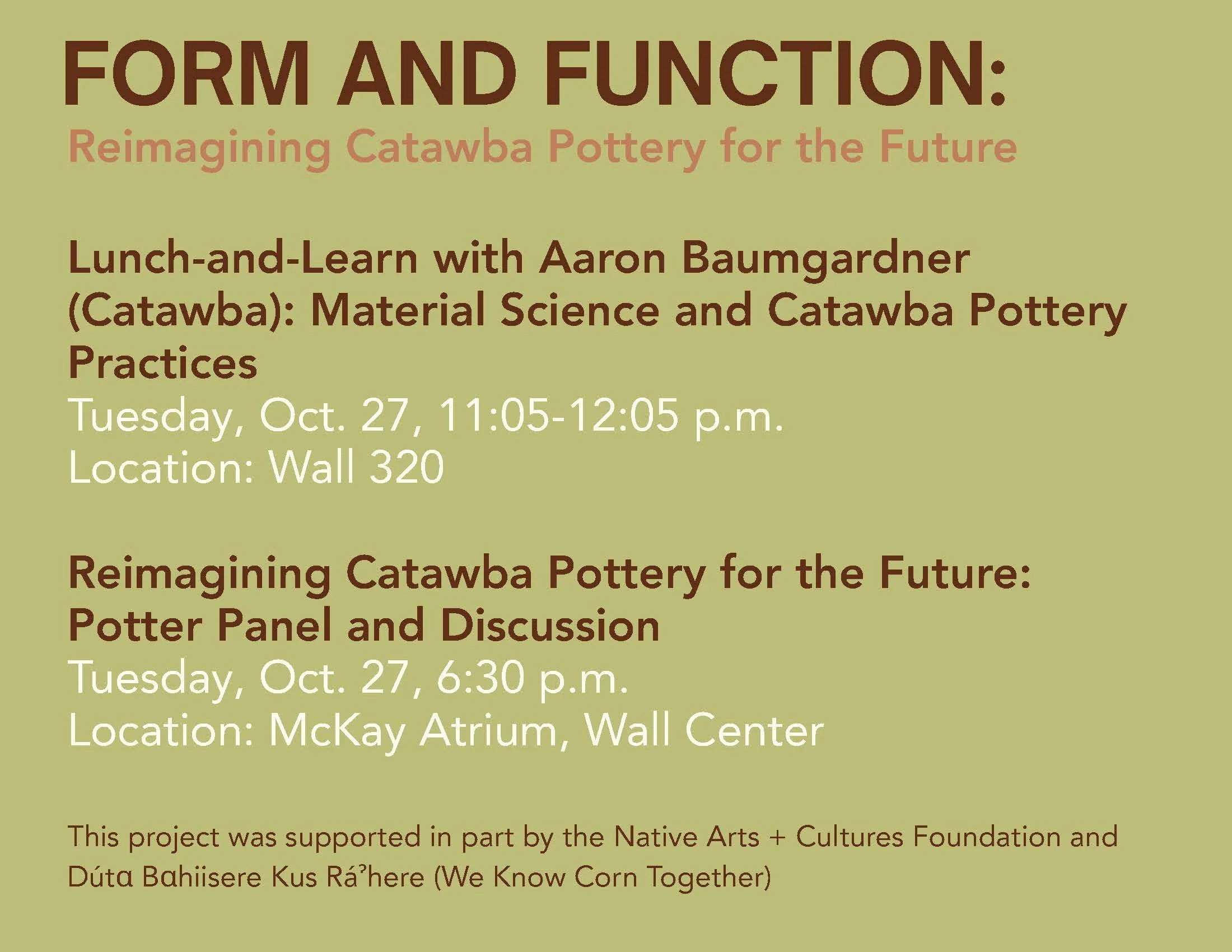 Reimagining Catawba Pottery for the Future: Potter Panel and Discussion