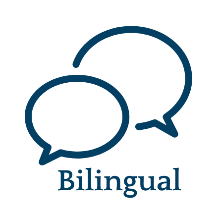 Bilingual badge, English and Spanish speaking plumbing service