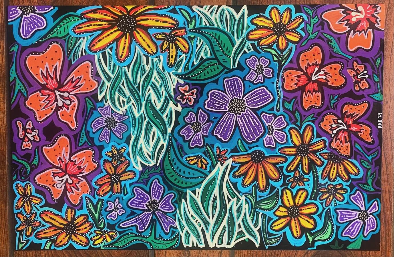 Ohhhh ya know, just trying out a new type of canvas. This is an 8x12 sheet of plexiglass primed with automotive plastic adhesion promoter and painted, sealed up with a glossy top coat. Definitely up for grabs if anyone wants a little radical brain vo