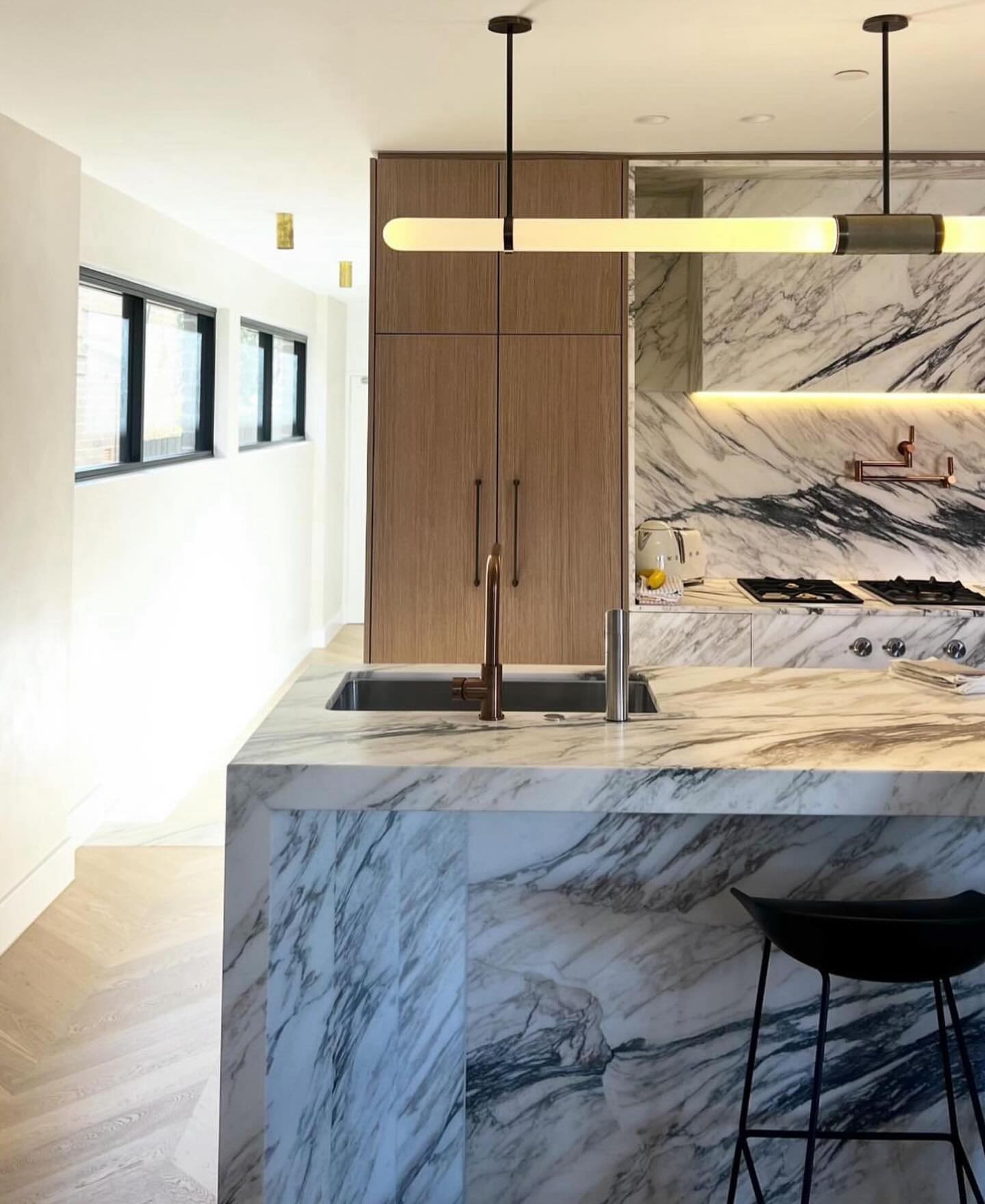Our rose bay project in calacatta monet
