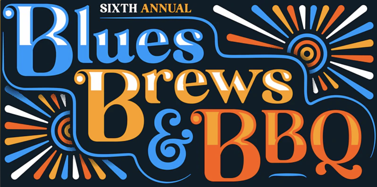 6th Annual Blues Brews and BBQ event logo