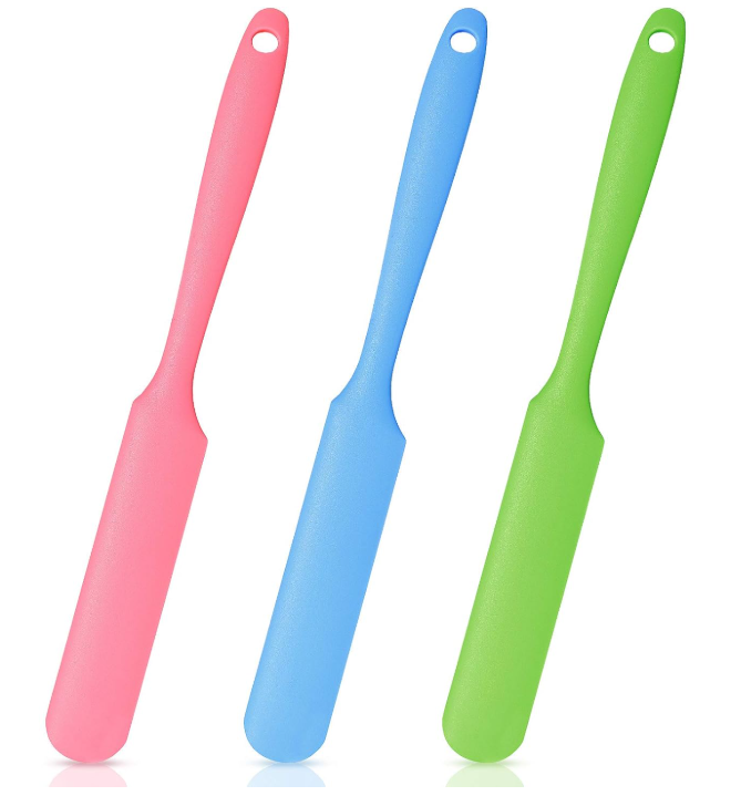 3 Pcs Non-stick Wax Spatulas Silicone Waxing Applicator