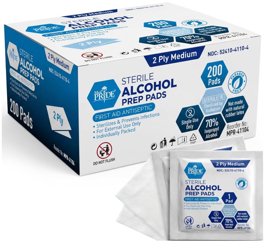 Sterile Alcohol Prep Pads