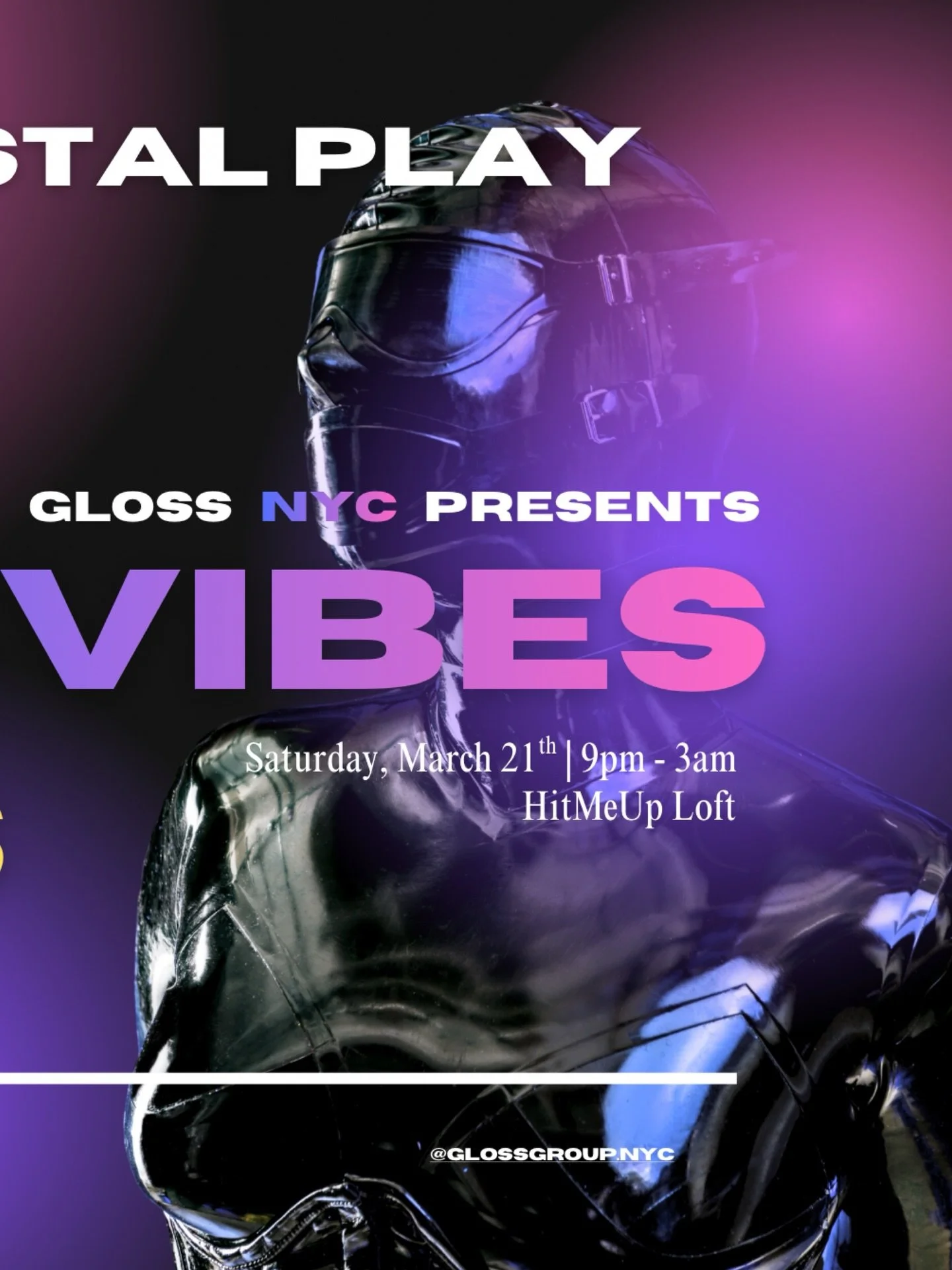 ITS A GLOSS FIRST 🍒 for the first time we are hosting BACK TO BACK Bicoastal Play Parties! Join the LA Glossies Friday March 20th or the NYC Glossies on March 21st! It&rsquo;s gonna be a shiny weekend from coast to coast 🗽 <-> 🏝️ // 01