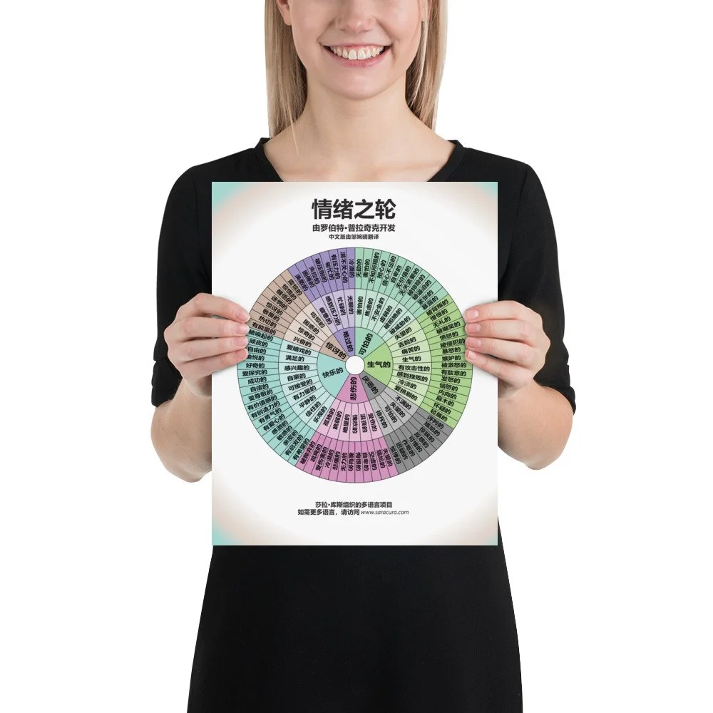 Chinese Feeling Wheel - Poster Version — Sara Cura Spirit