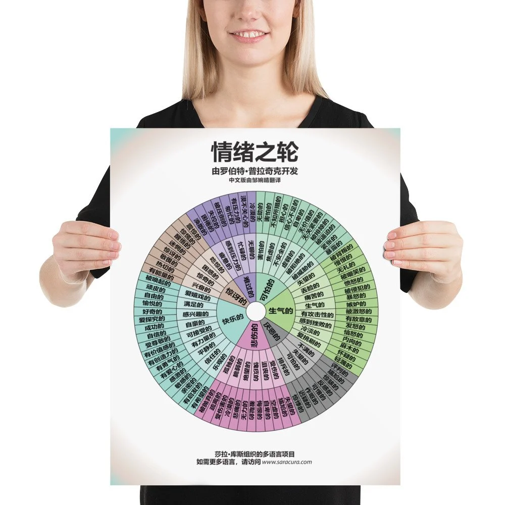 Chinese Feeling Wheel - Poster Version — Sara Cura Spirit