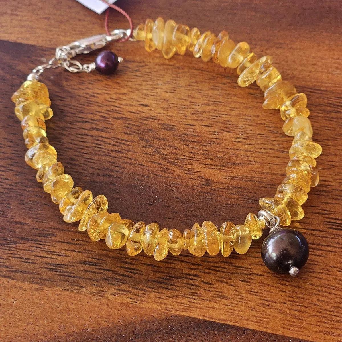 Amber-and-Pearl-Adjustable-Bracelet-with-Charm-1.jpg