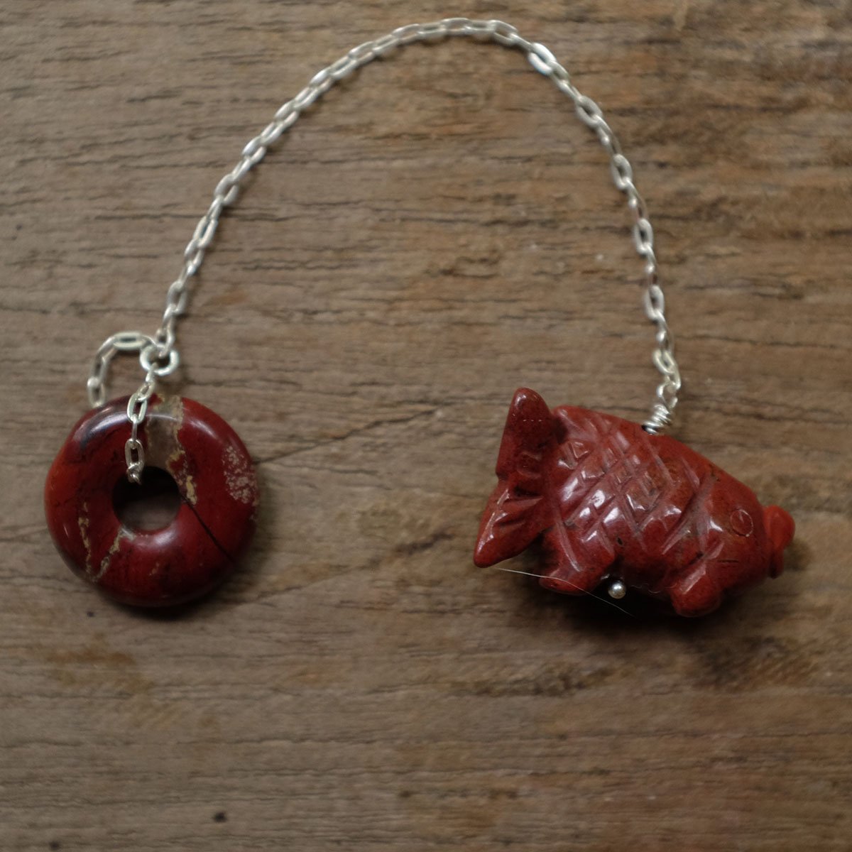 Red Jasper Fish and Disk Pendulum 2.jpg