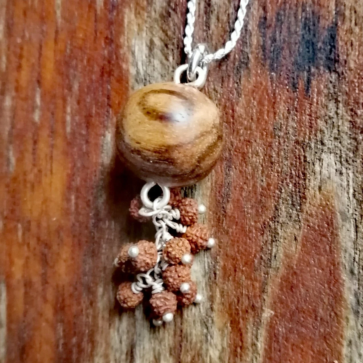 Agarwood and Rudraksha Charm