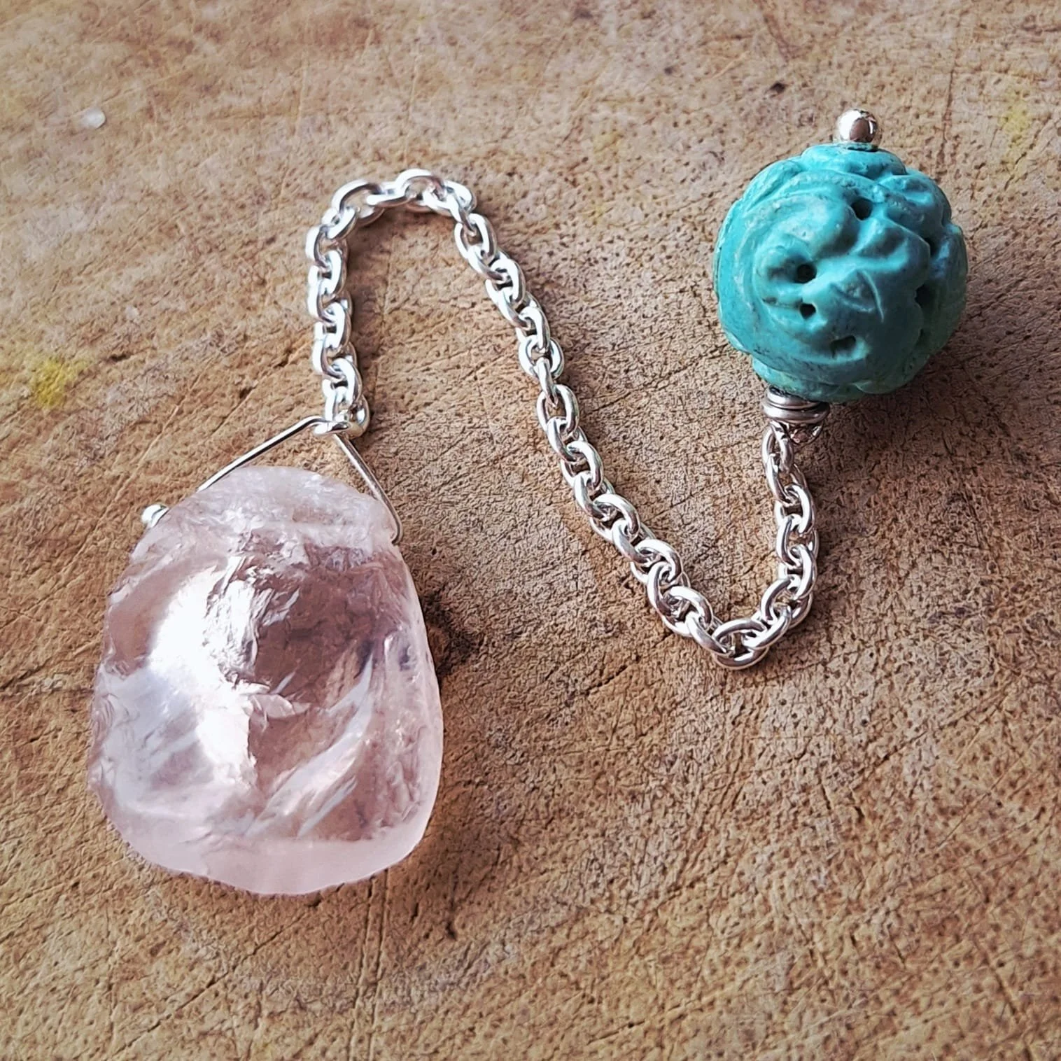 Rose Quartz and Turquoise