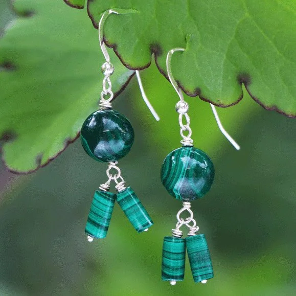 Malachite Earrings