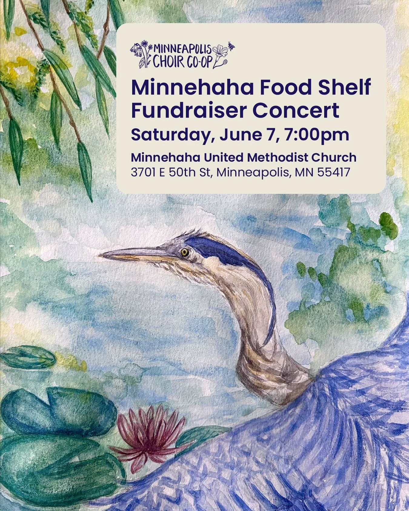 Minnehaha Food Shelf fights food insecurity in South Minneapolis by distributing fresh, nutritious food weekly to 500+ individuals. We are honored to support their mission with an all-proceeds-donated small ensemble MCC concert on June 7th! Come and