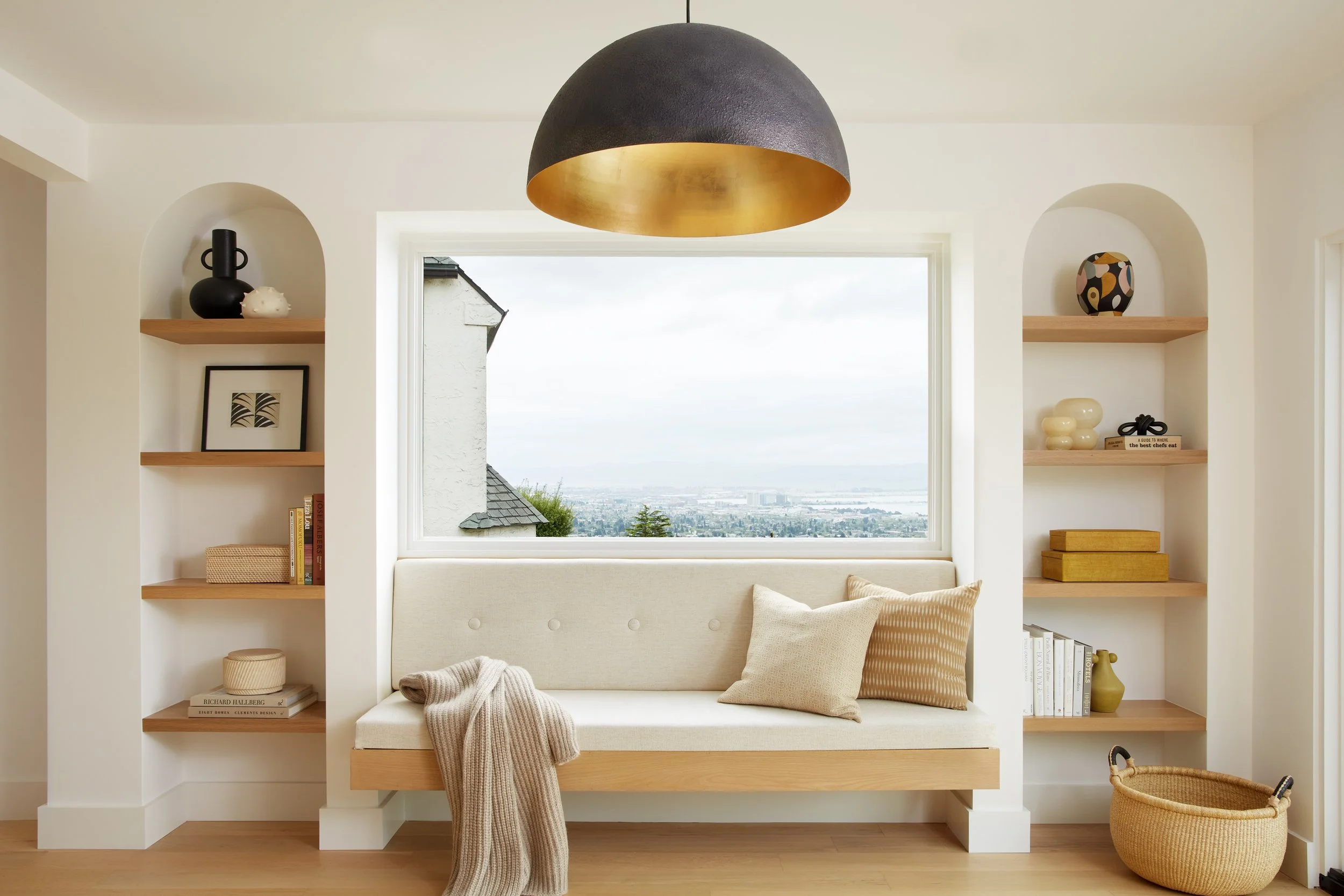 Modern, Calming Reading Nook Oasis in the Berkeley Hills by Refined Interiors, East Bay