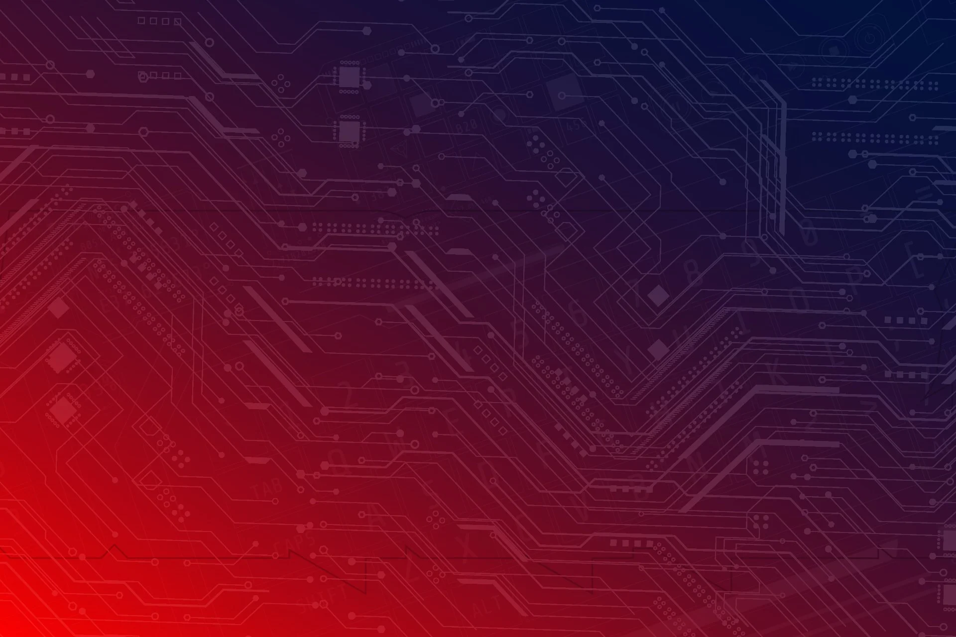 AI background option: blue and red gradient circuit design