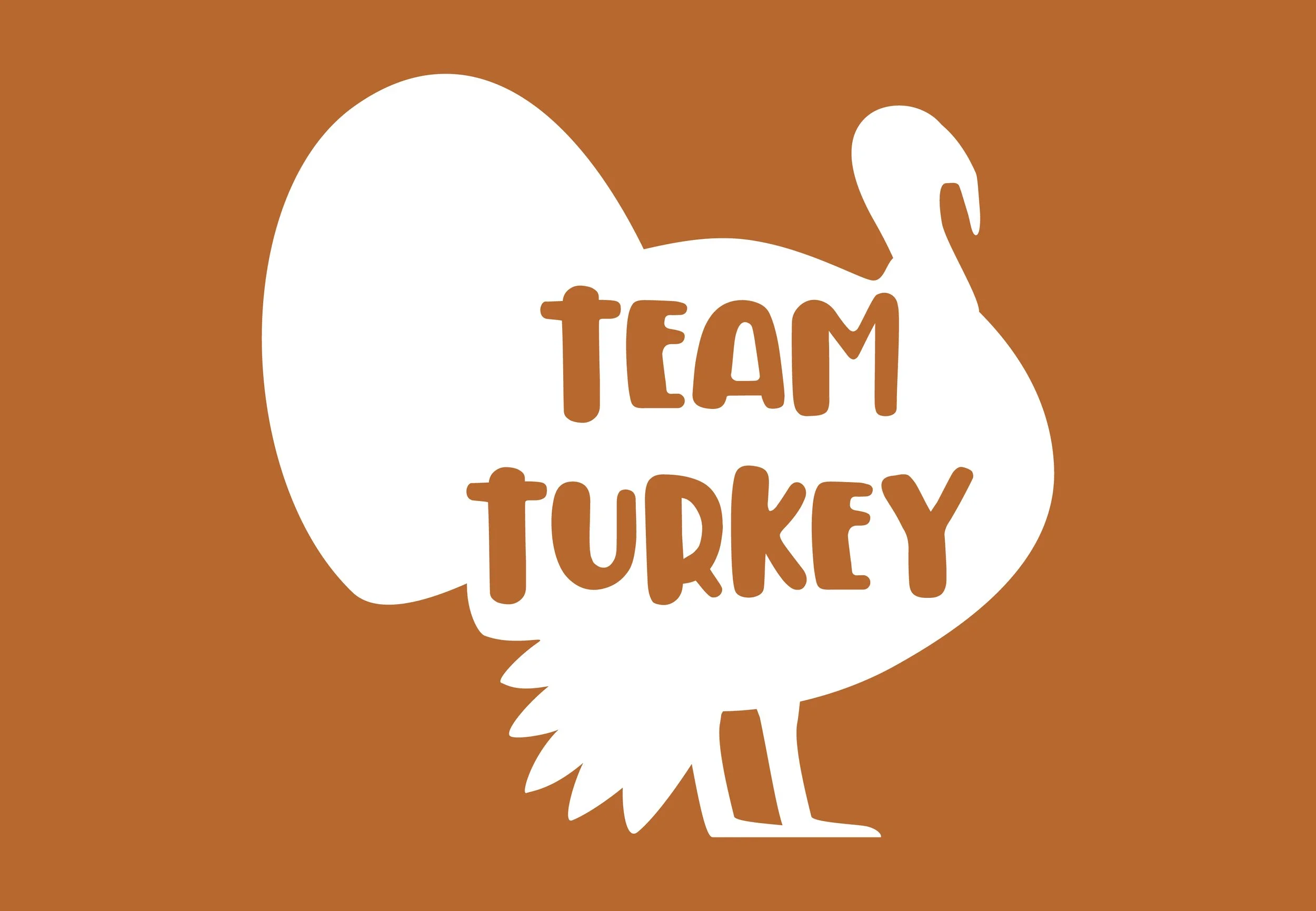 team turkey photobooth prop