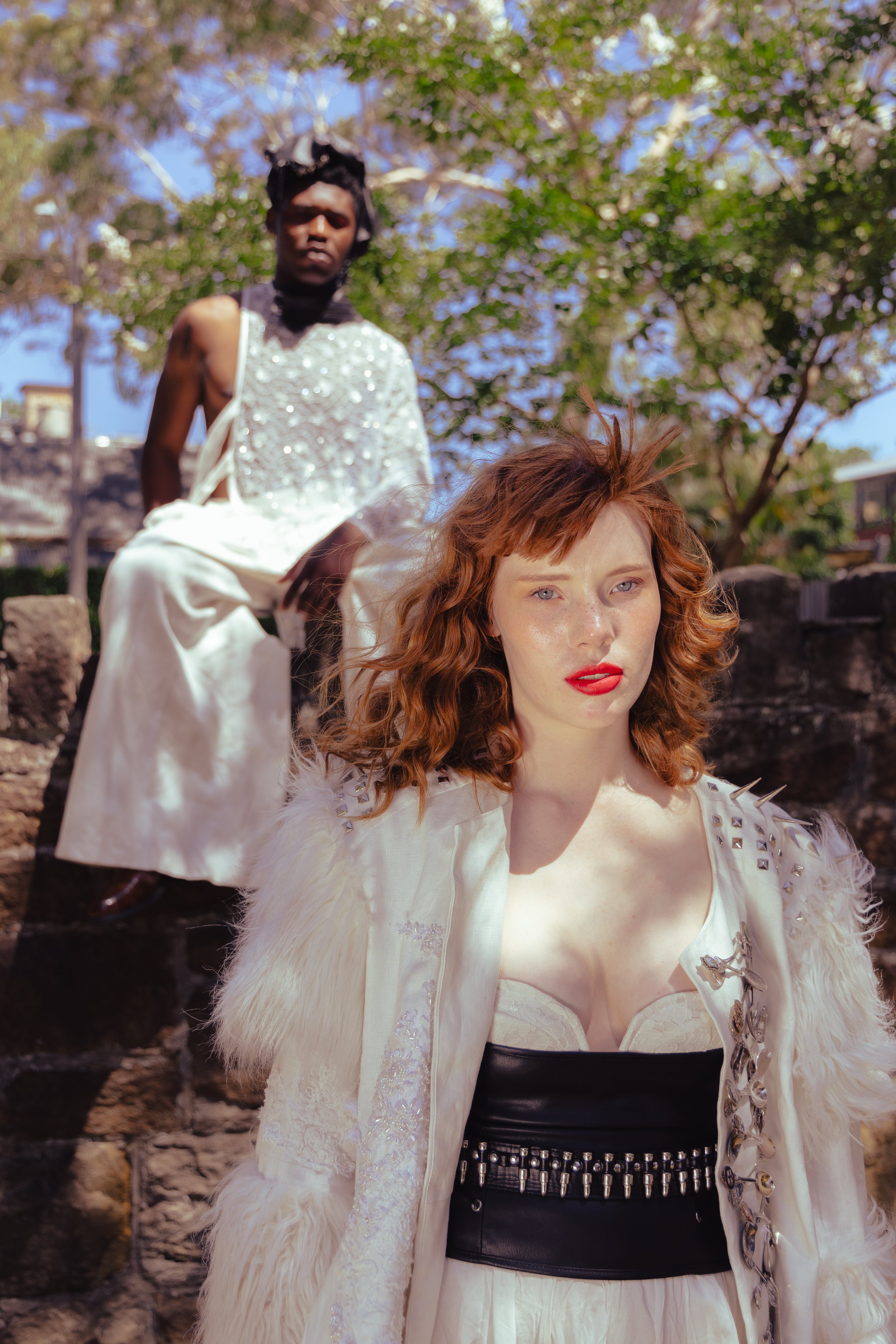 HMUA/Hairpiece: Lori S Makeup & FX |
Photographer: @lou.studios_
Assistant: @finerystud
Agency: @facon_au
Talent: @alexx_wolfie and @eghosa_a
Designers: @ethero_____ and @therabbana
Stylist: @520manqi