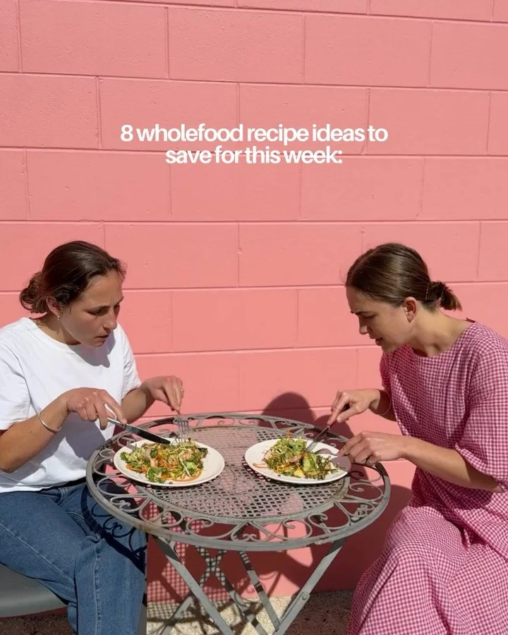 A few of our current favourite recipes! Save for inspo 💚

- Greek Salad Plate
- Nutty Cacao Muesli Bars
- Chopped Salad, Lemon Tahini + Almonds
- Spiced Carrot Cake Baked Oats + Vanilla Honey Muesli
- Crunchy Miso Salmon Salad
- Salted Peanut Bars
-