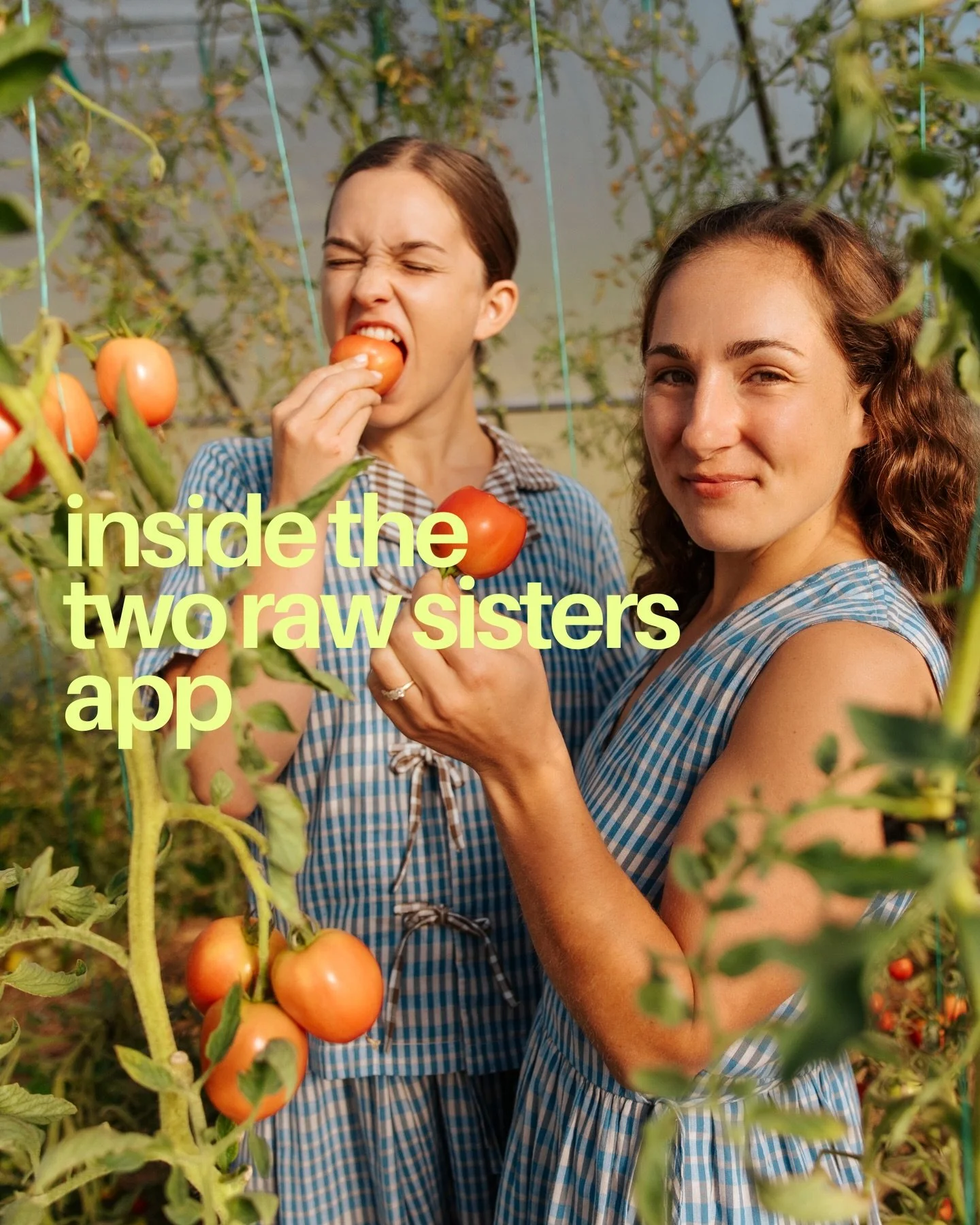 Hey you!

The Two Raw Sisters App is here to bring confidence into your kitchen through time-saving habits, adaptable recipes, and food that fits your life. 

Swipe through to see what&rsquo;s inside:
🍴 750+ easy, nutritionist-approved recipes
🗂️ S
