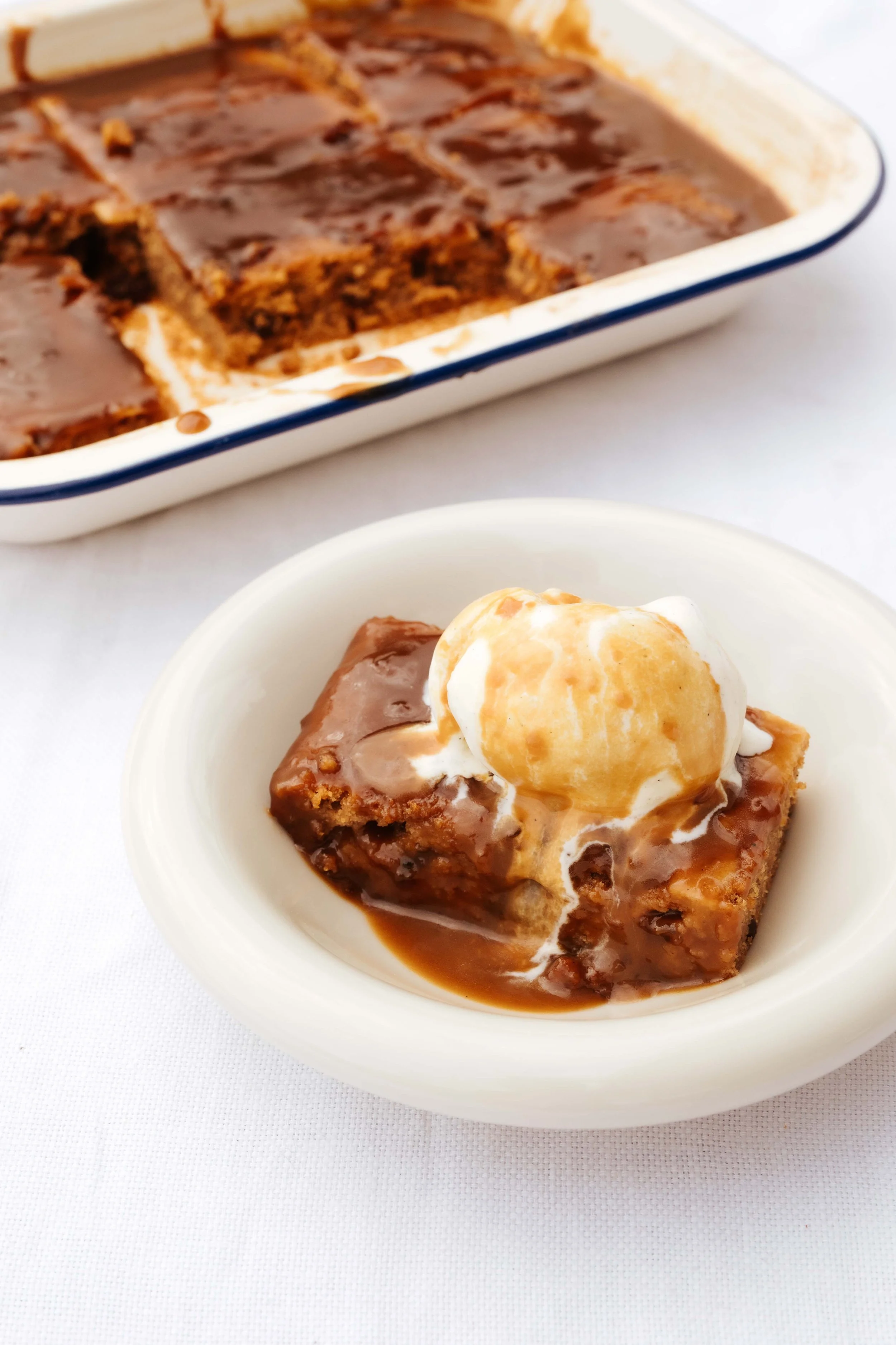 Hot Cross Bun Toffee Pudding