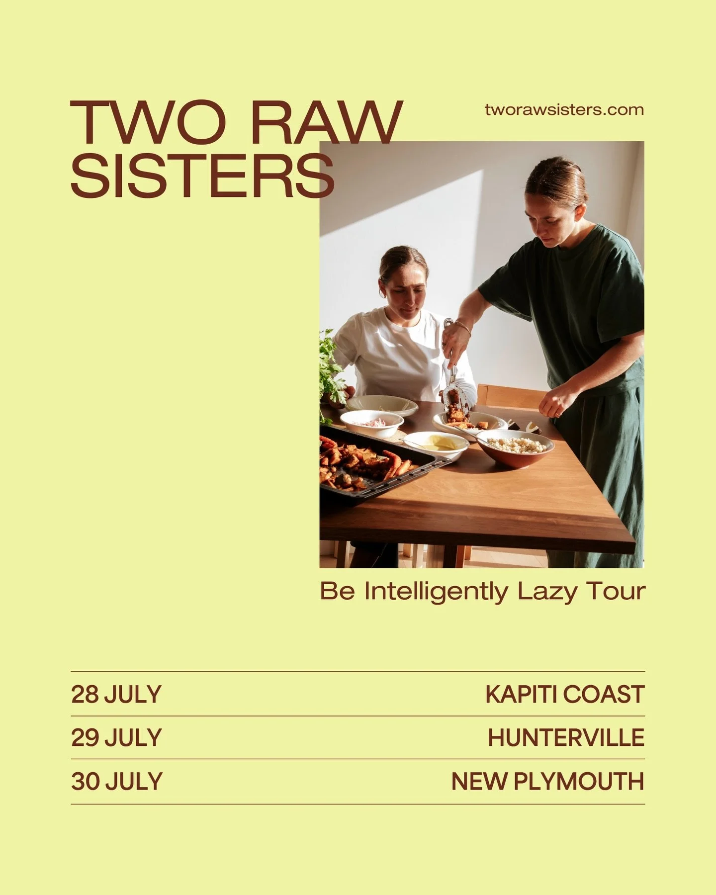Are you ready to feel more inspired, more organised, and turn whatever&rsquo;s in the fridge into something delicious?

28 July &mdash; Kapiti Coast
29 July &mdash; Hunterville
30 July &mdash; New Plymouth 

Join us as we share our top tips from brea