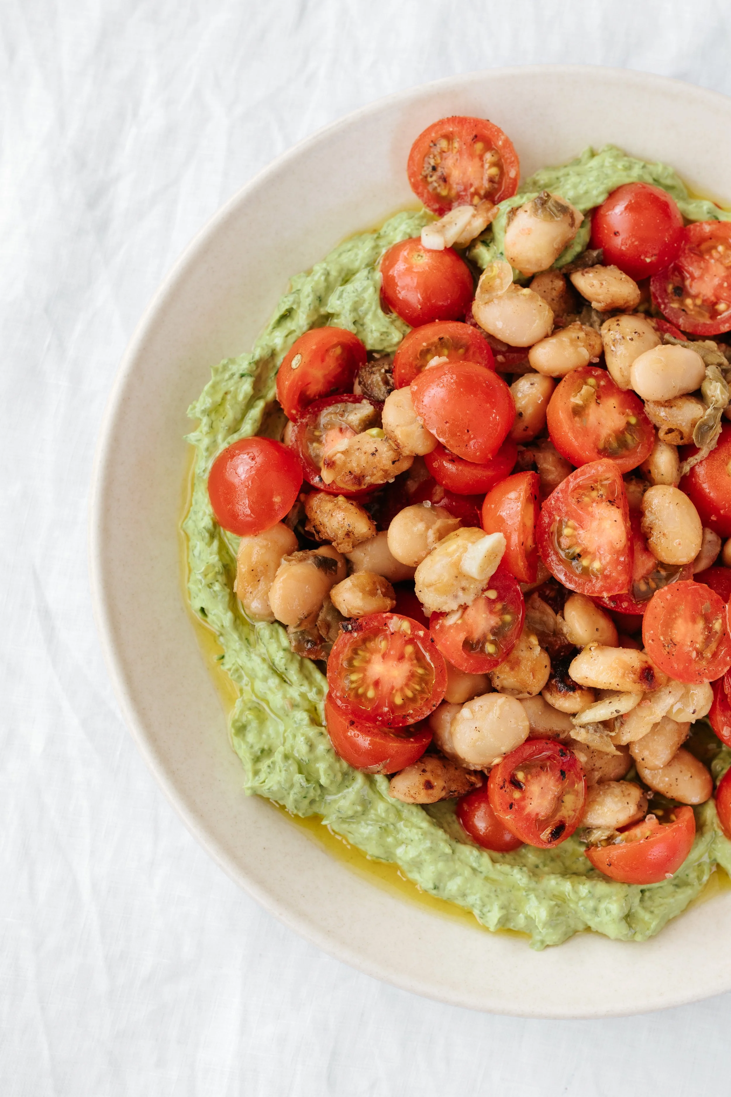 Tomatoes, Fried Caper Beans + Avocado Whip3.jpg