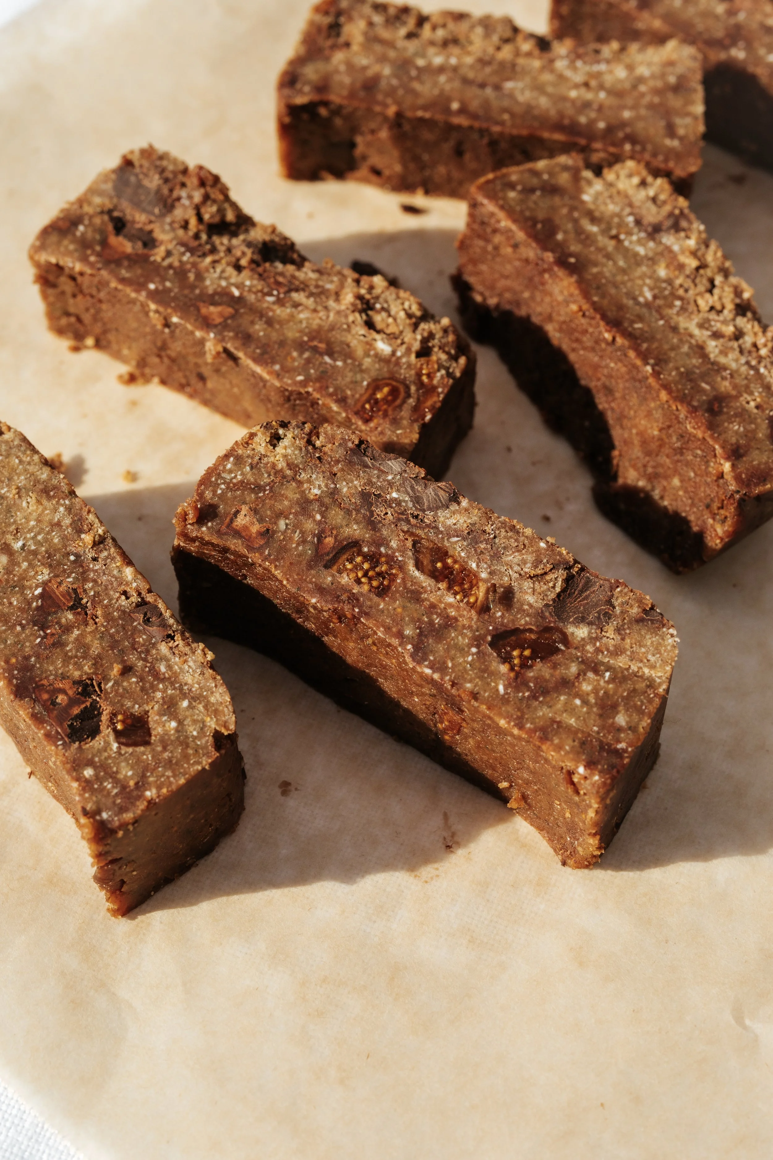 Gluten-free Fig + Dark Chocolate Bars – Healthy Snack Recipe – Two Raw Sisters App