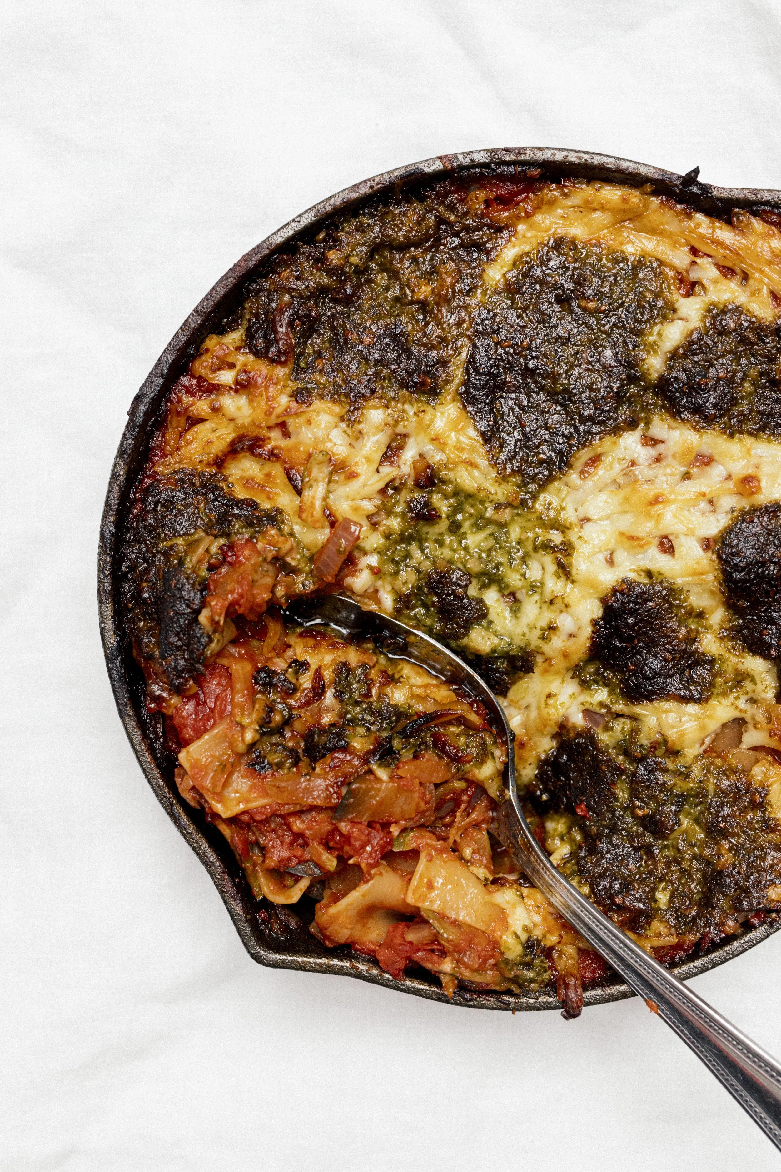 Healthy One Pan Pesto Lasagne Recipe