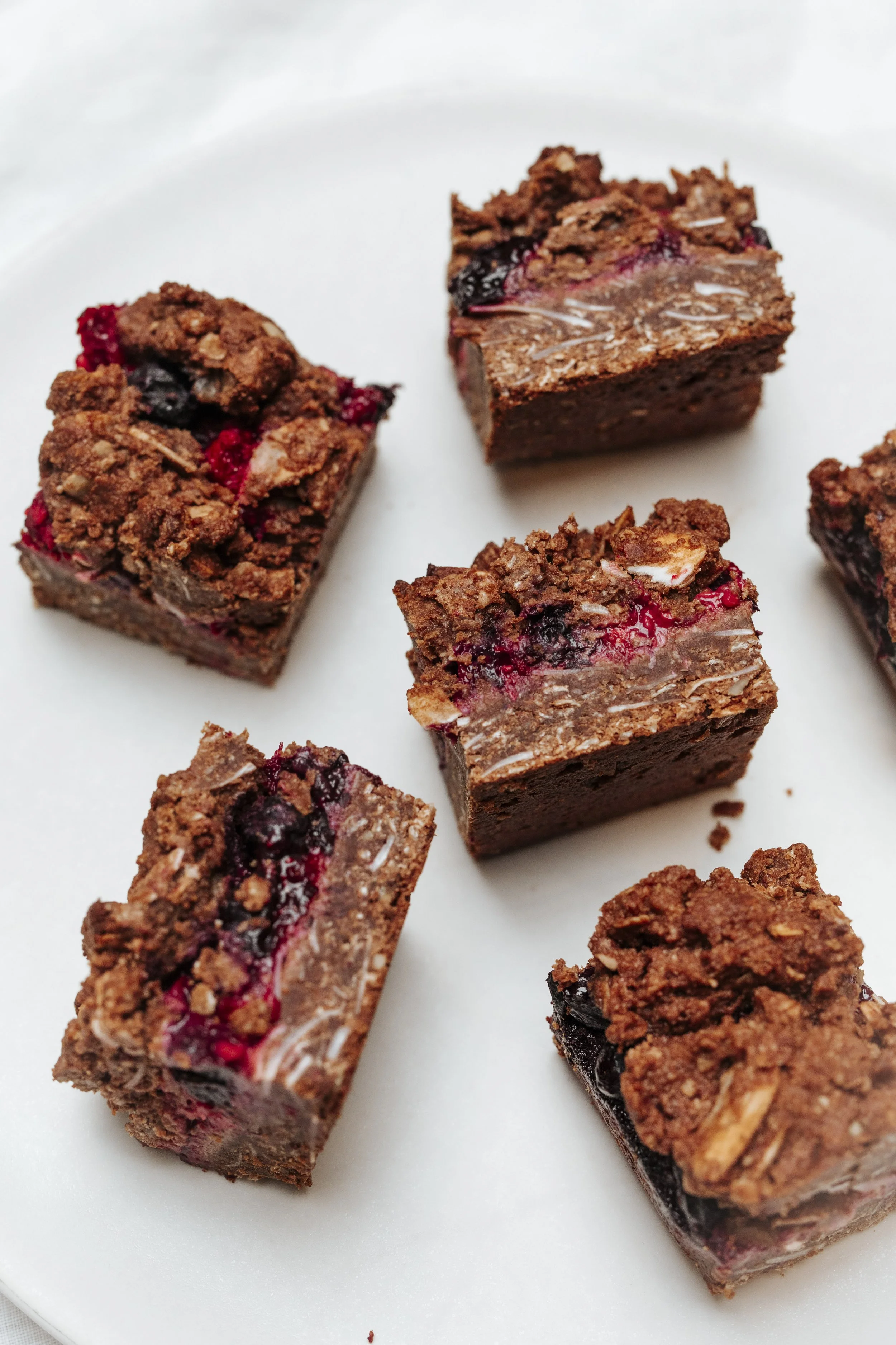 Healthy Berry Crumble Slice Recipe