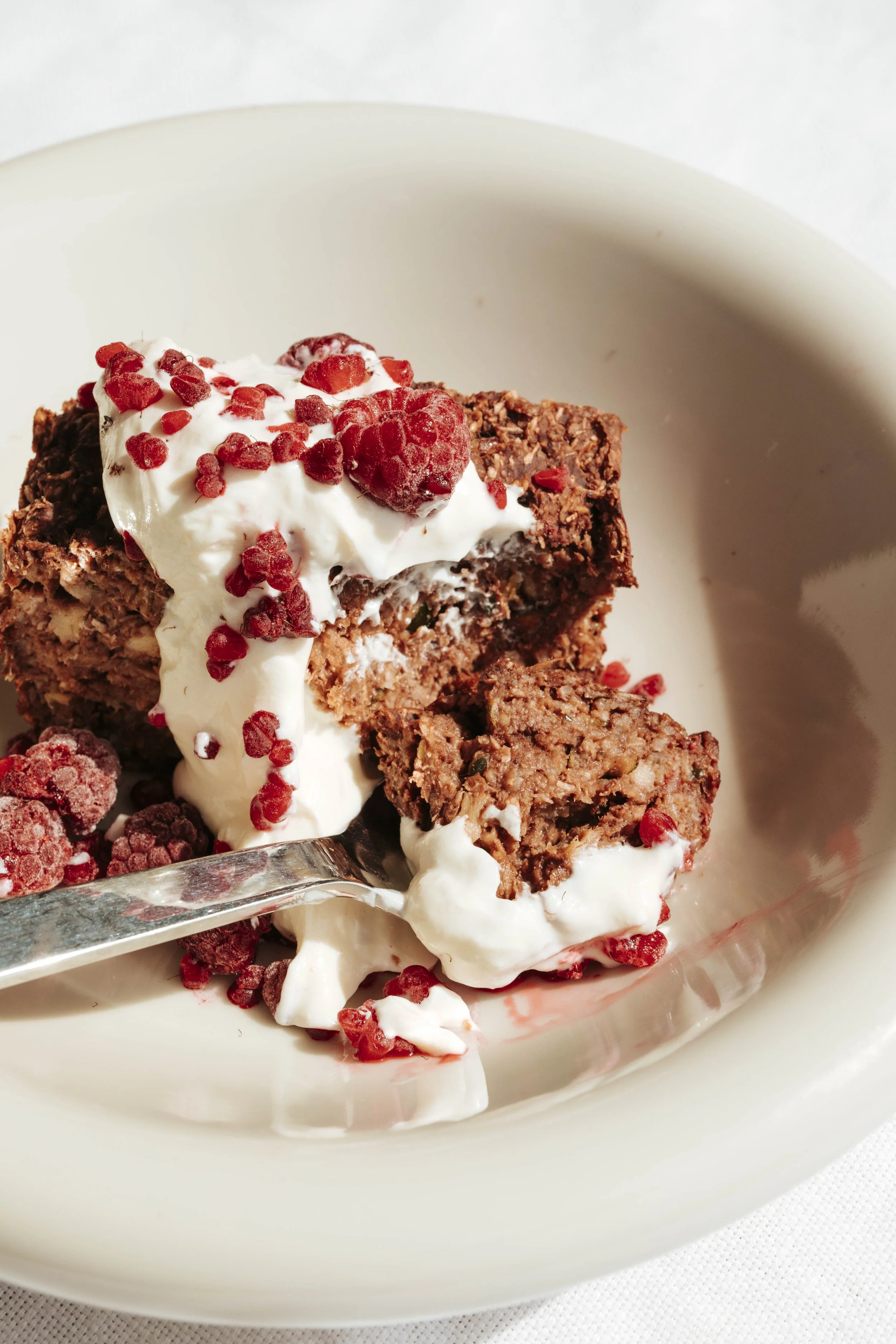 Cacao Zucchini Baked Oats
