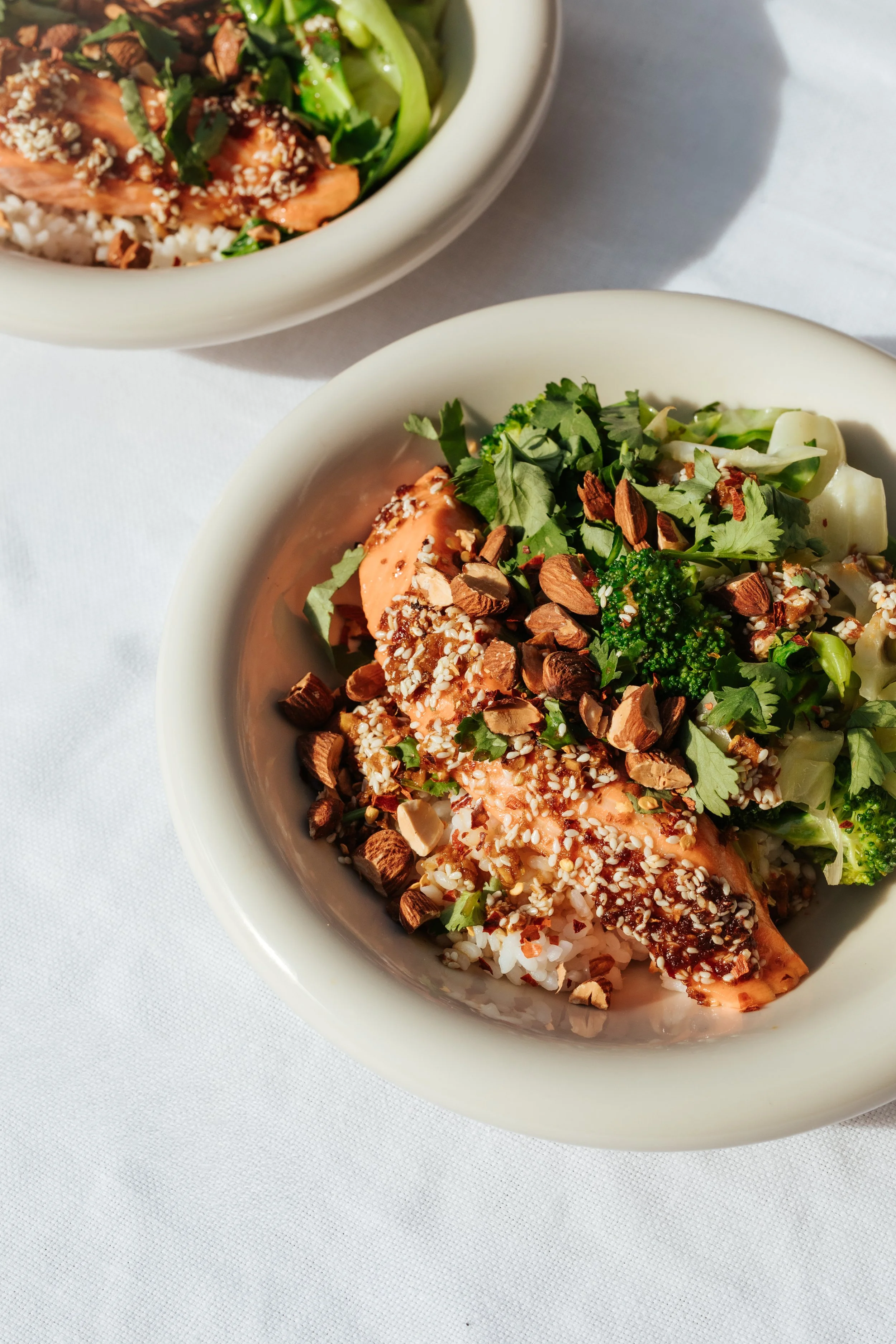 Asian Salmon, Rice + Greens