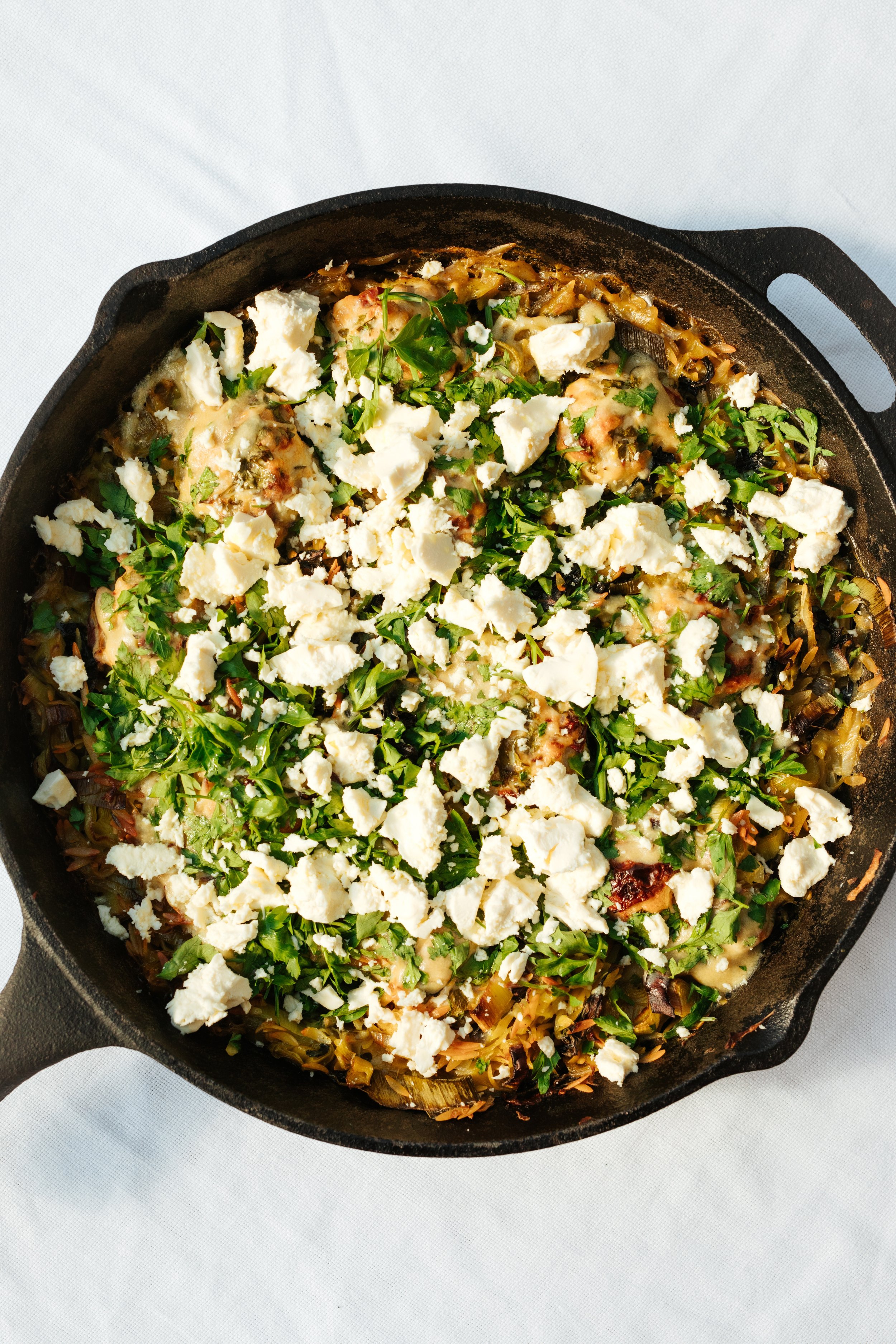 Green Orzo Bake with Chicken Meatballs.jpg