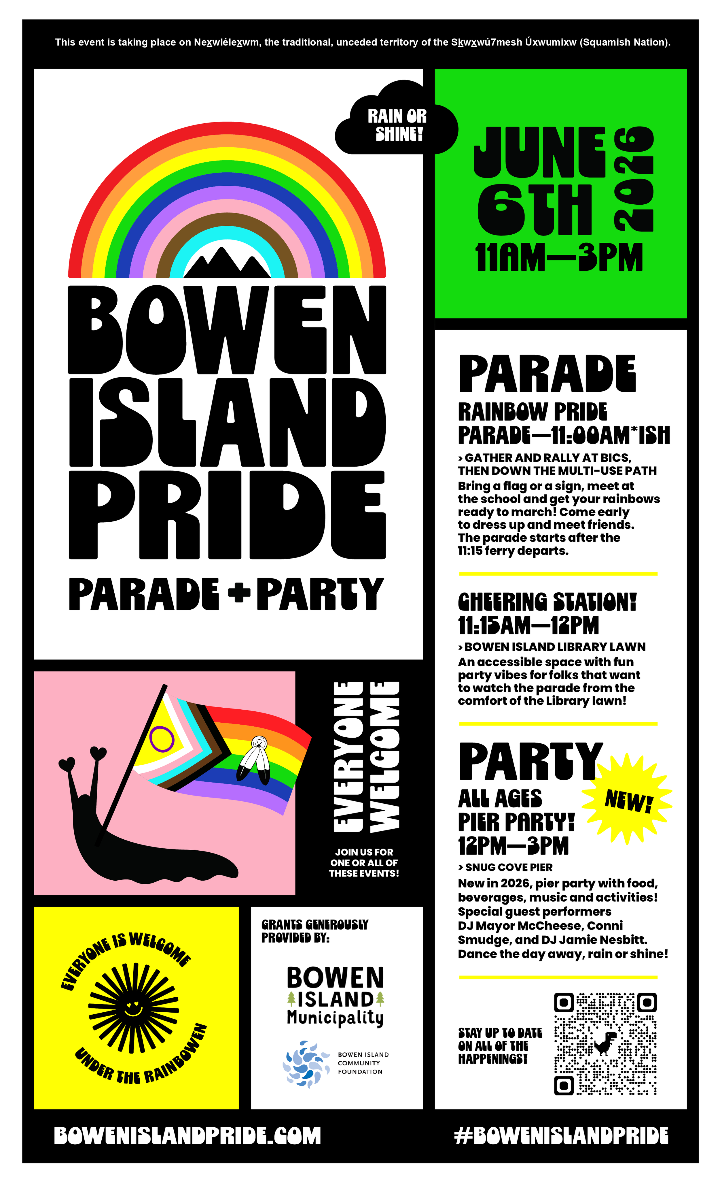 Third Annual Bowen Island Pride Parade And All Ages Pier Party