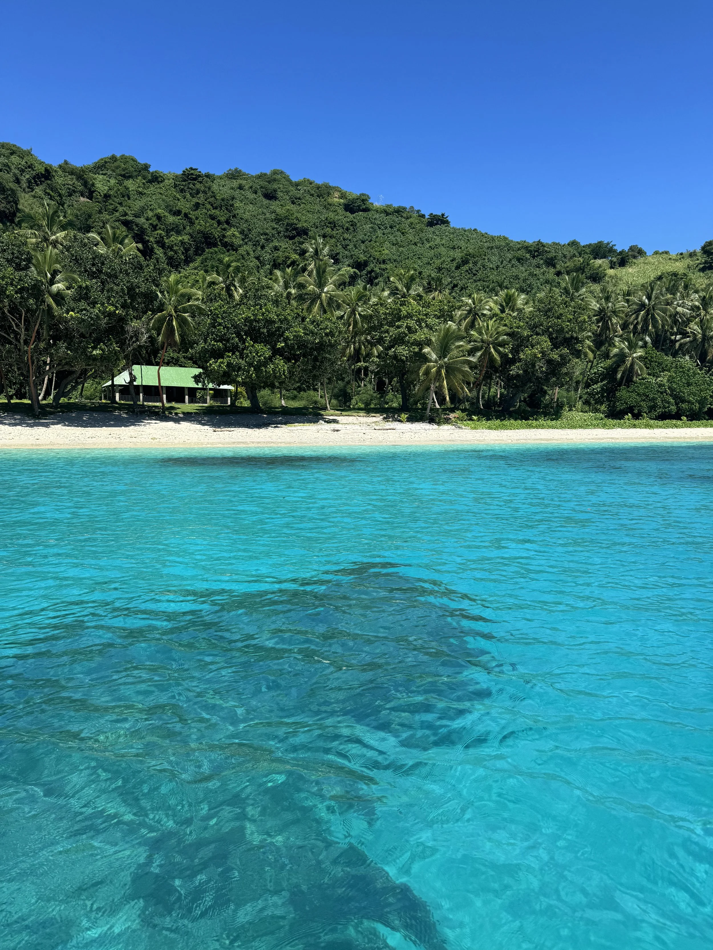 Crystal clear day on our full day charter island hopping, deep dropping, casting, fishing, snorkeling, swimming, picnic. Headed out from Suva for a day trip around Beqa and Yanuca.