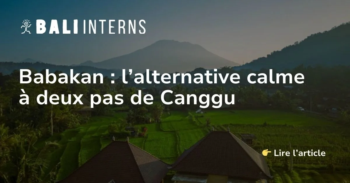 Babakan: the quiet alternative just a stone's throw from Canggu