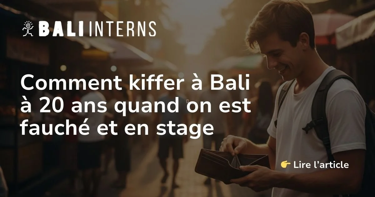 How to enjoy Bali at 20 when you're broke and doing an internship