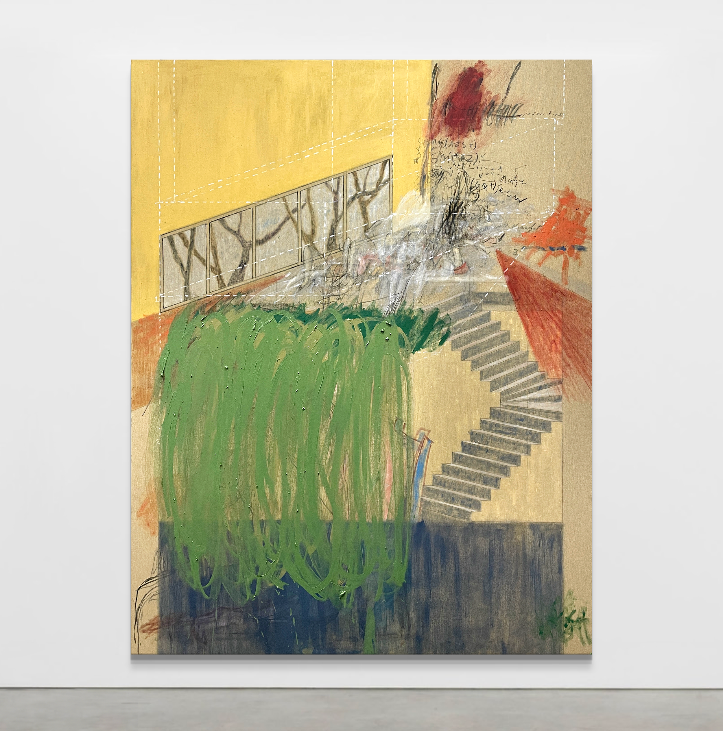 A phone call that went too long and explained nothing.
Oil on canvas.
195cm x 151cm