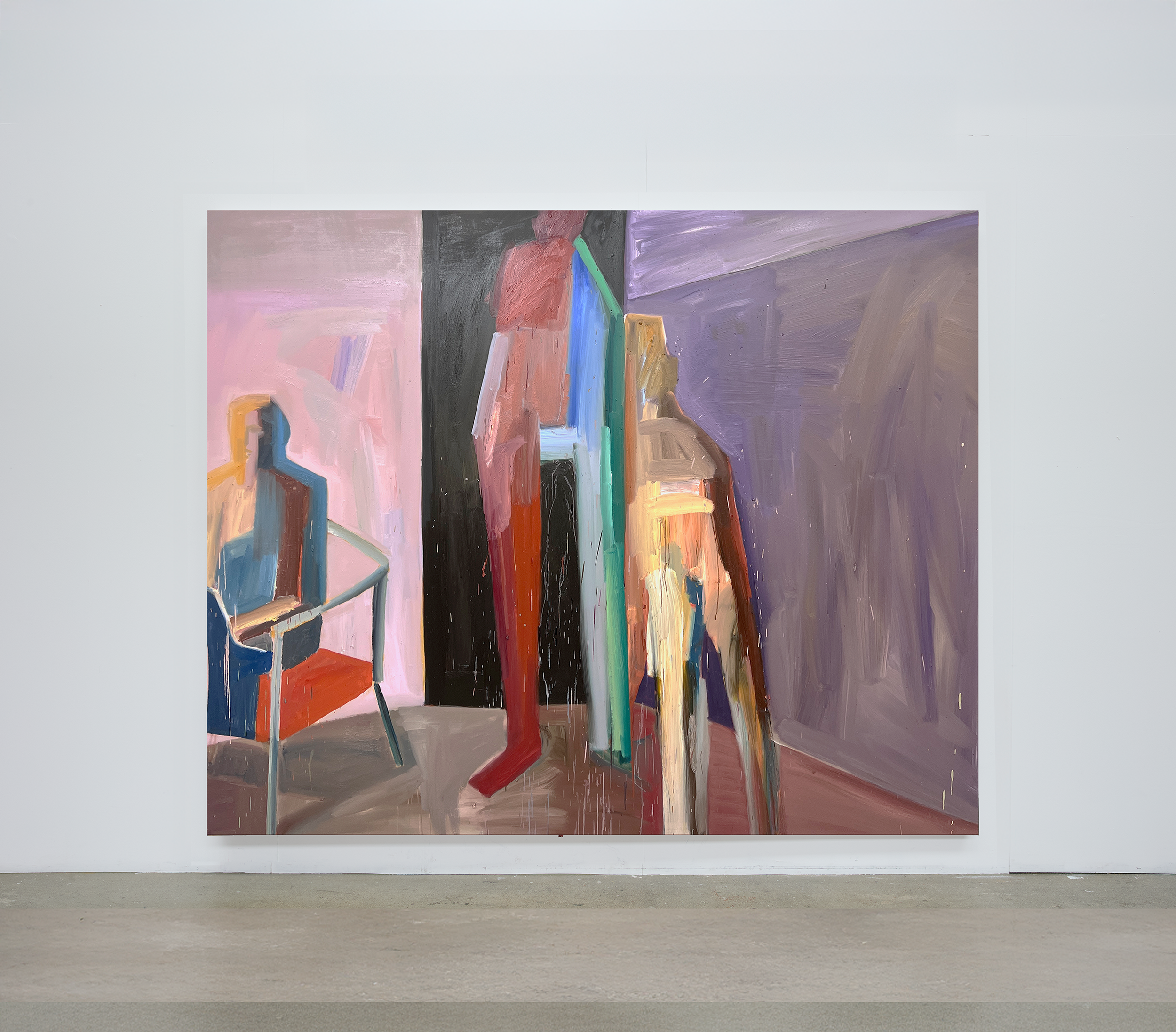 The solitary feast became my most fond companion. 
Oil on canvas. 
200cm x 250cm