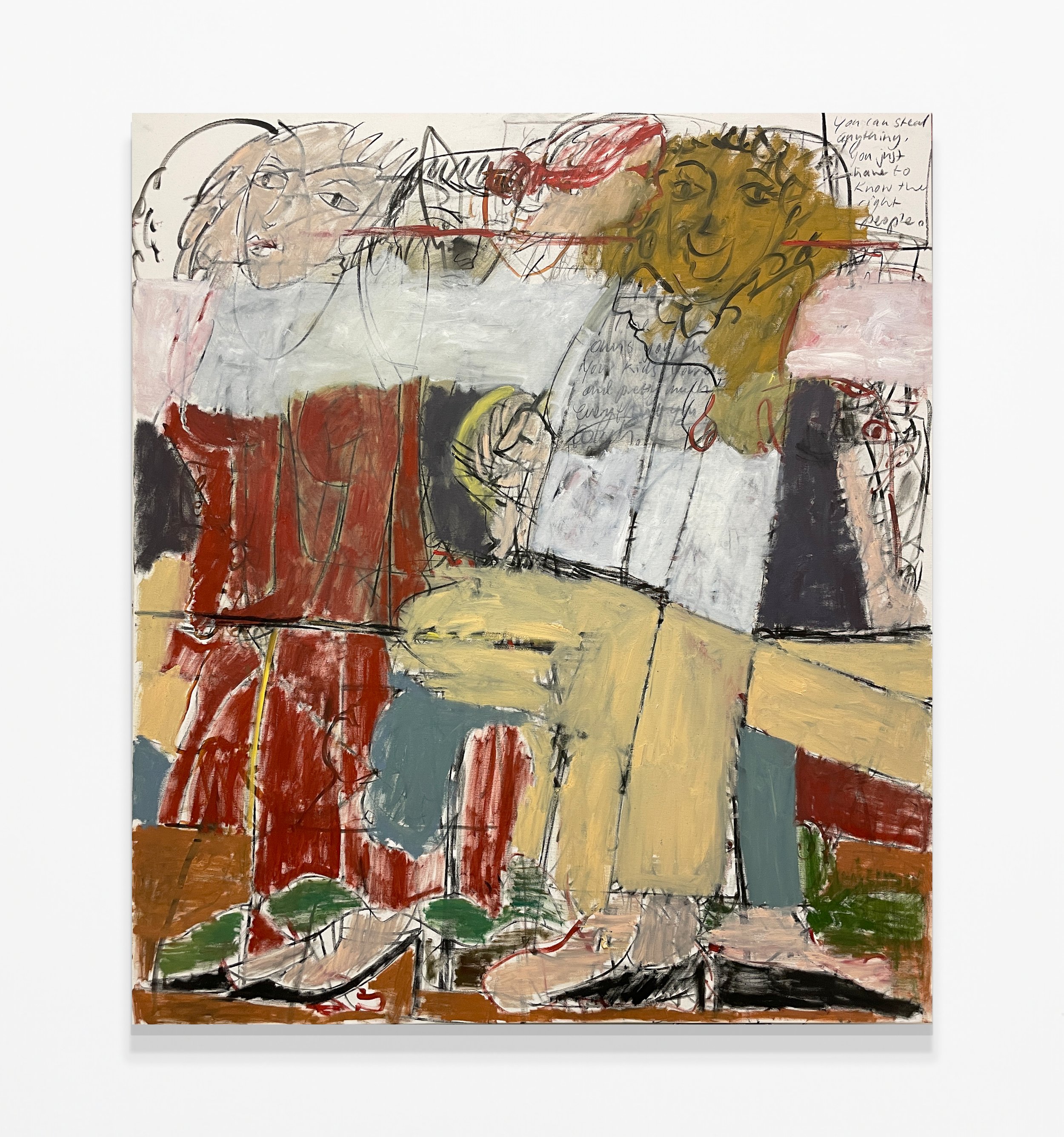 Girl in the red dress.
Oil, charcoal and graphite on canvas.
130cm x 140cm
2024.