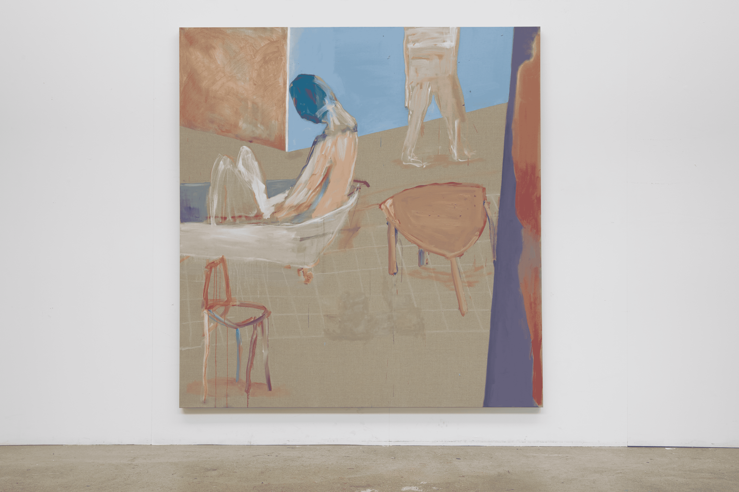 Low Tide
Oil on canvas. 
195cm x 185cm