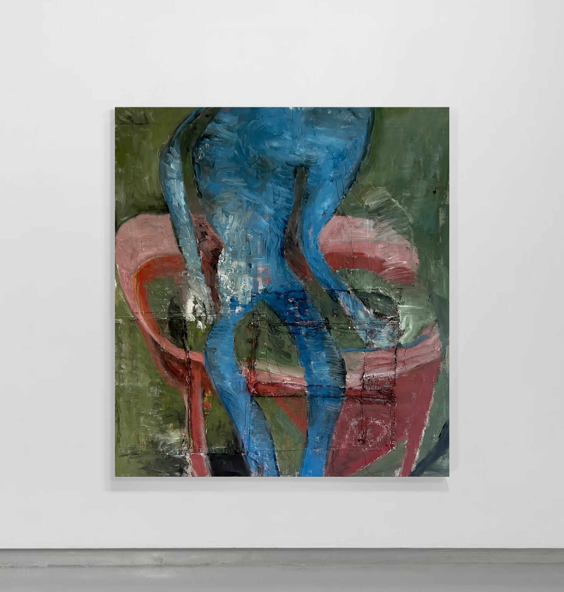 figure at table
Oil on canvas.
147cm x 130cm