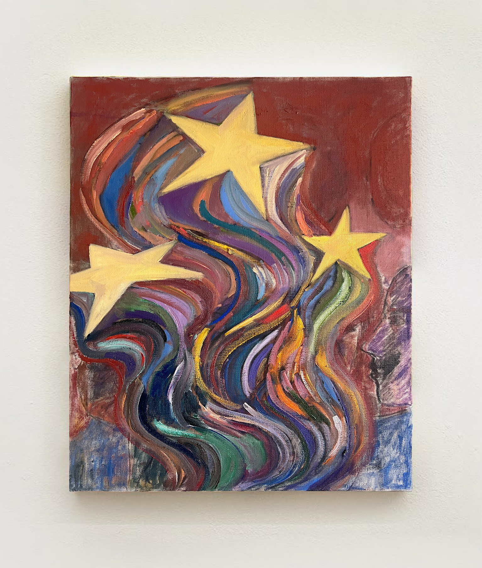 Baby you’re going to be a star one day v.
Oil on linen.
60cm x 50cm