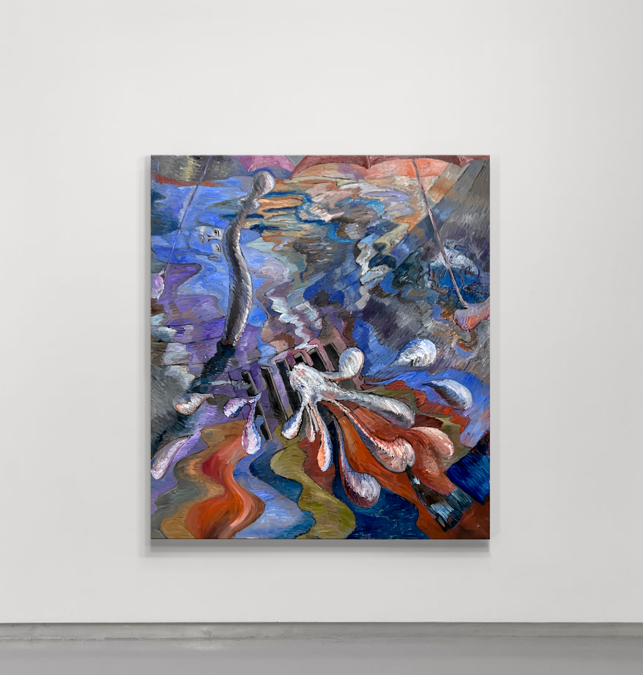 Something in the water caught my eye
Oil on canvas. 
147cm x 130cm
2025. 