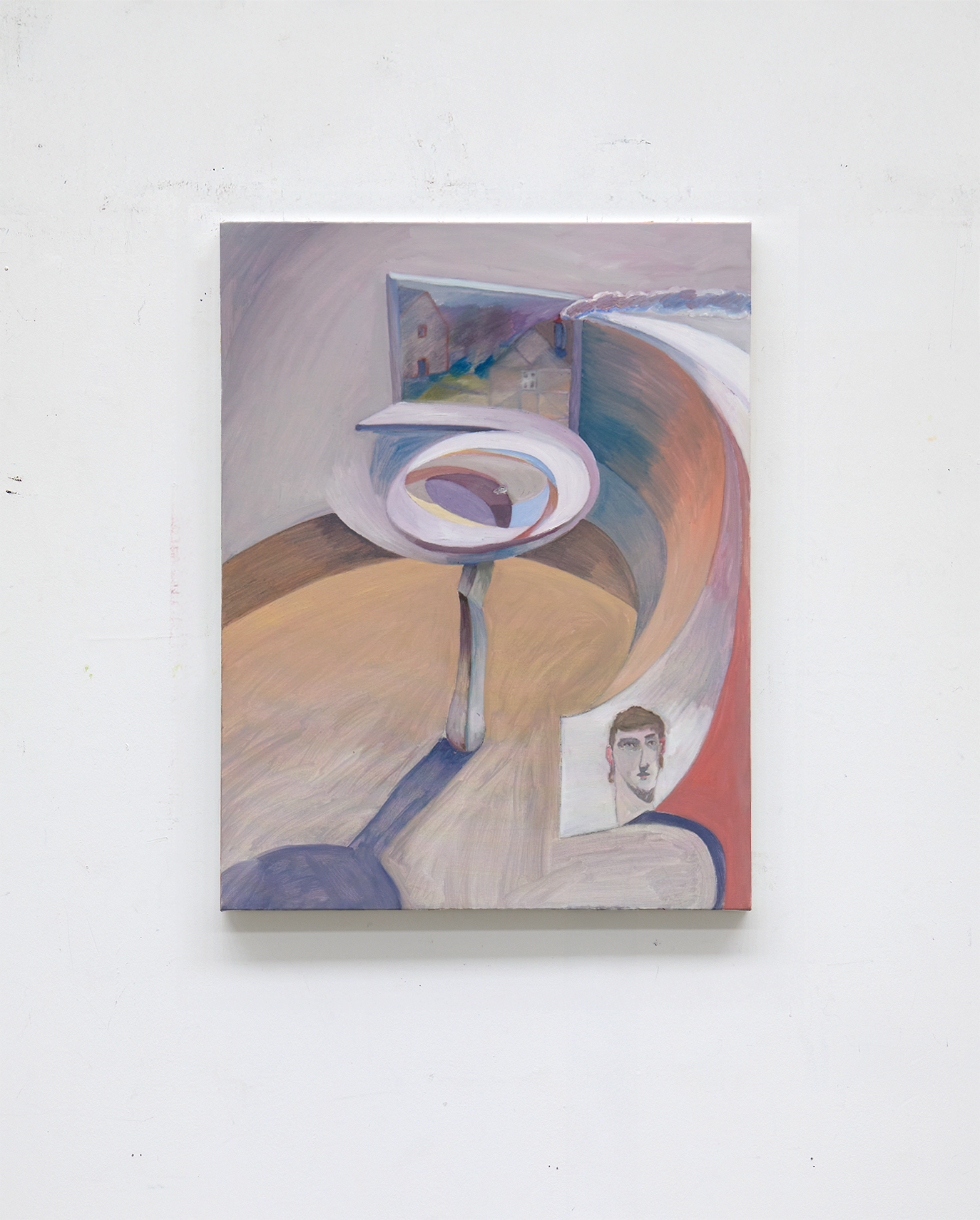 Look outside, you don't see a thing. 
Oil on canvas 
80cm x 65cm 