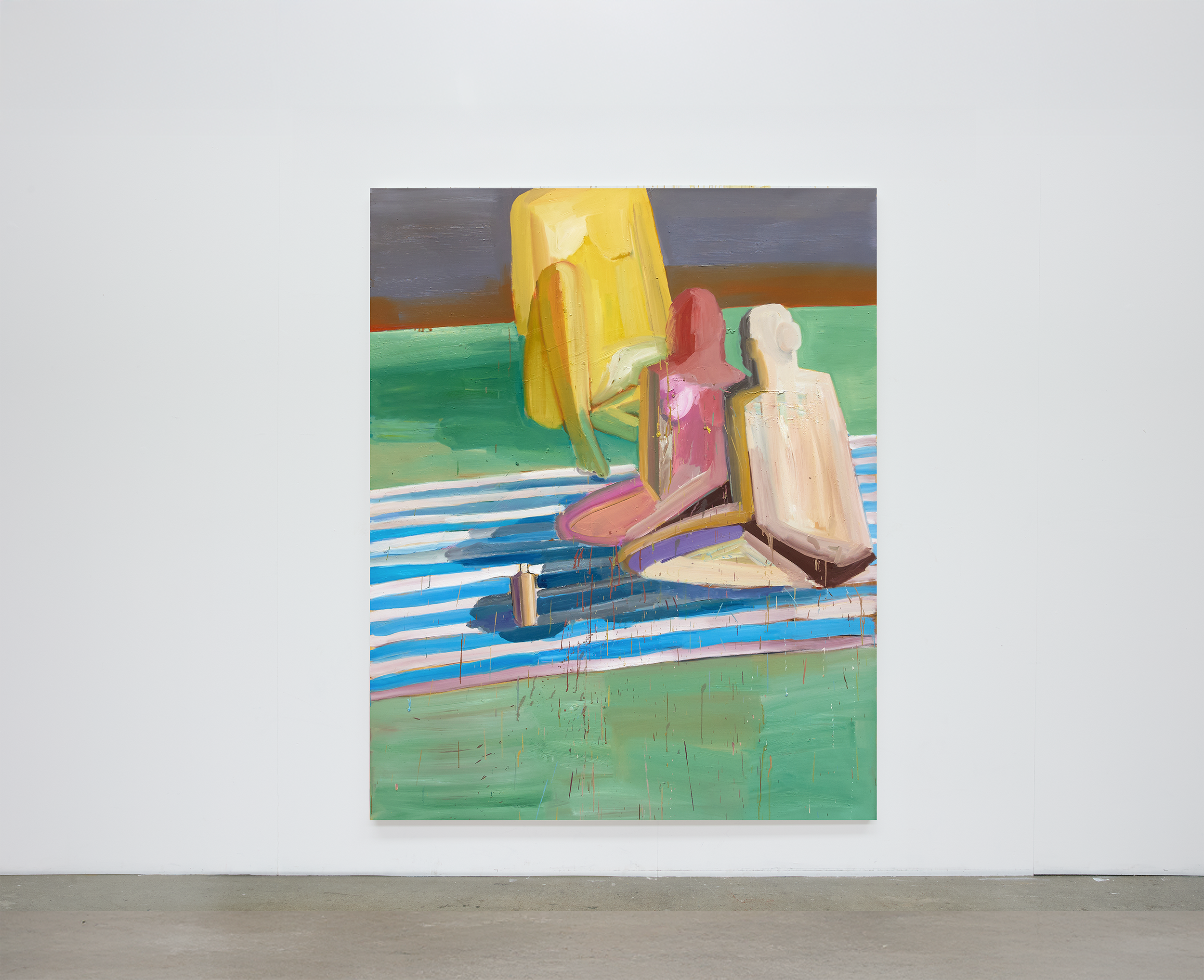 Relaxing. Before everything changes. Oil on canvas. 200cm x 160cm