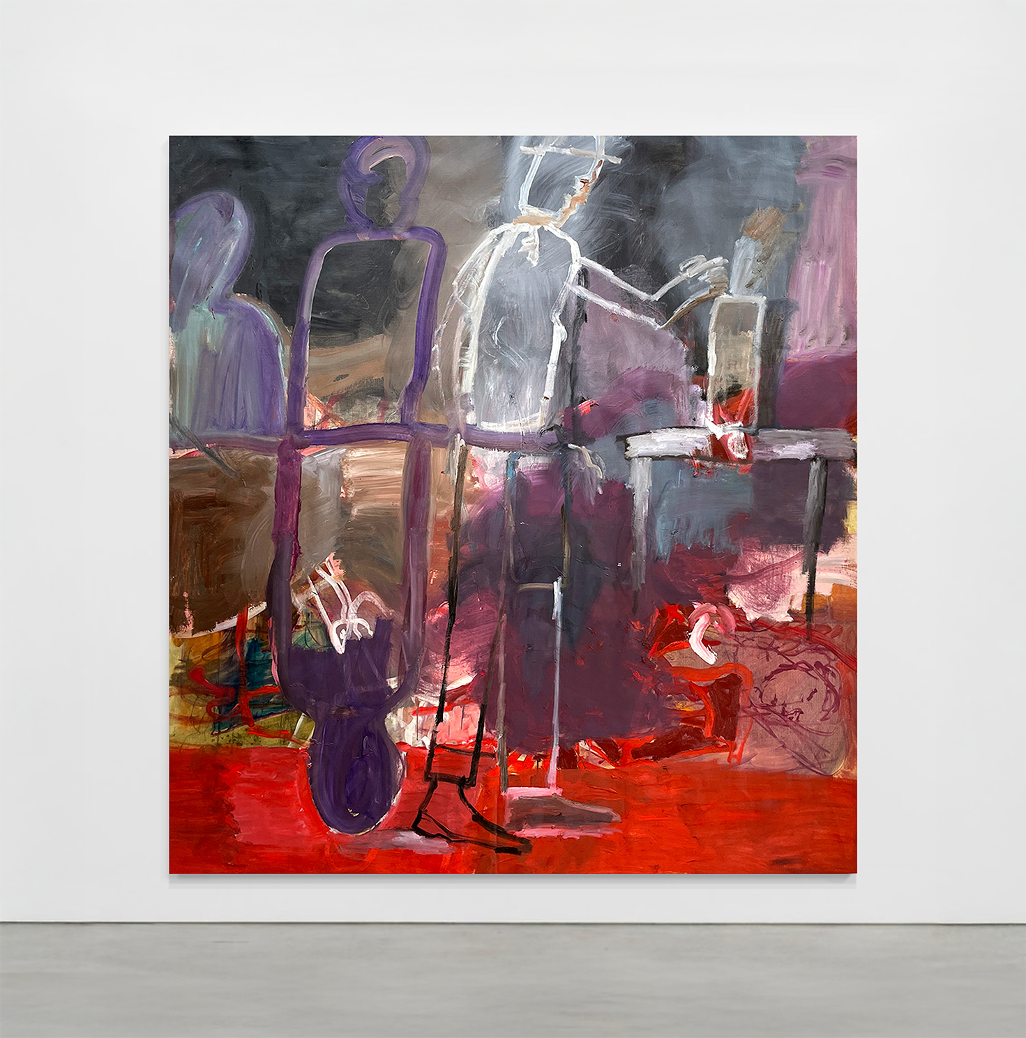 Stopping on the street for no one.
Oil on linen.
173cm x 183cm
2025.