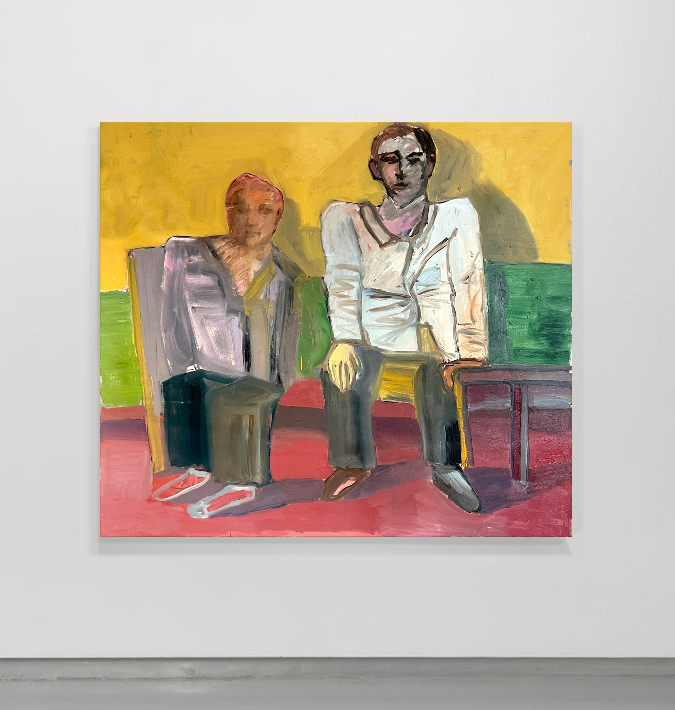 Study for couple on couch
Oil on canvas.
147cm x 130cm