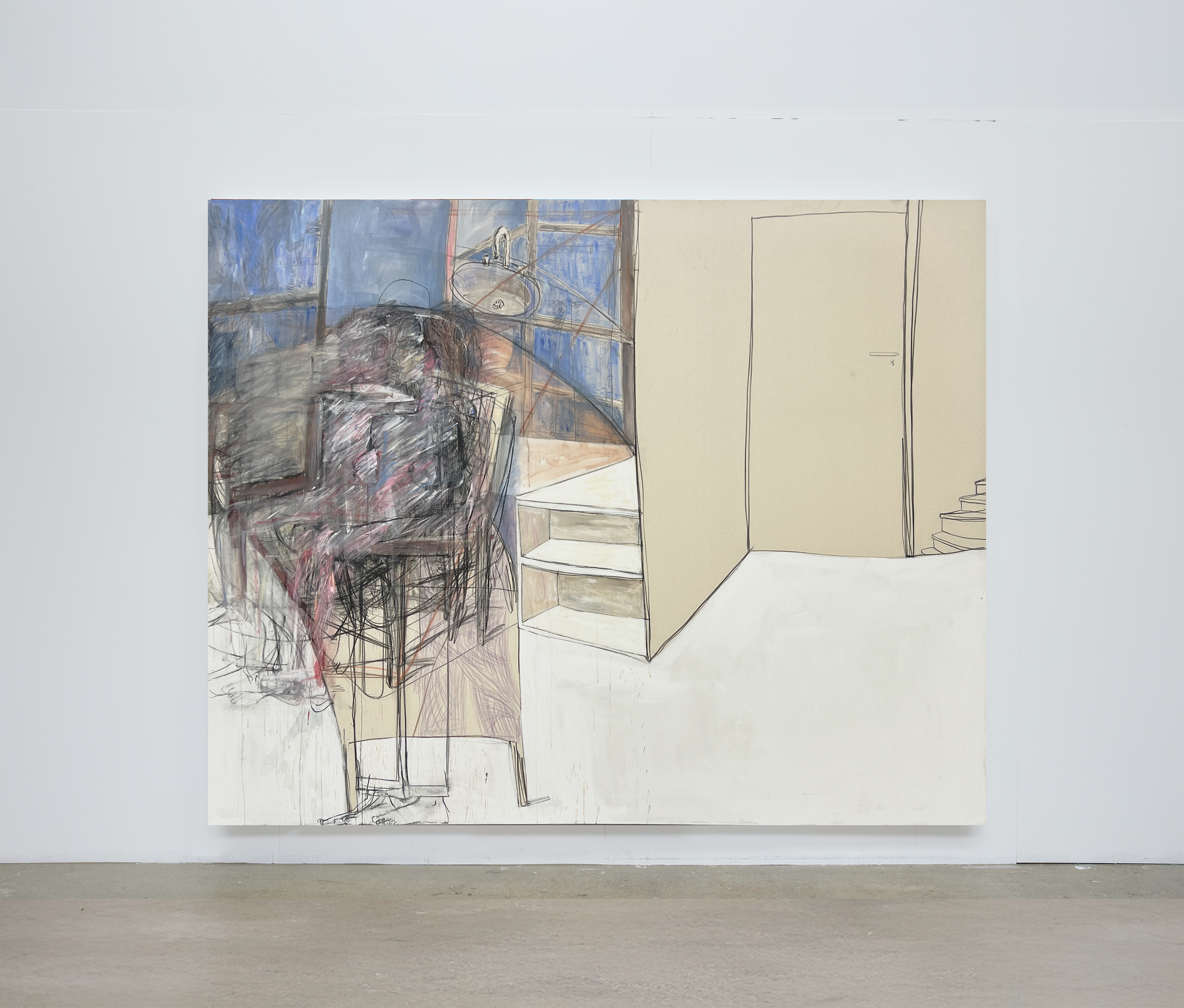 You never change 
Synthetic polymer paint, charcoal on canvas. 
200cm x 250cm
