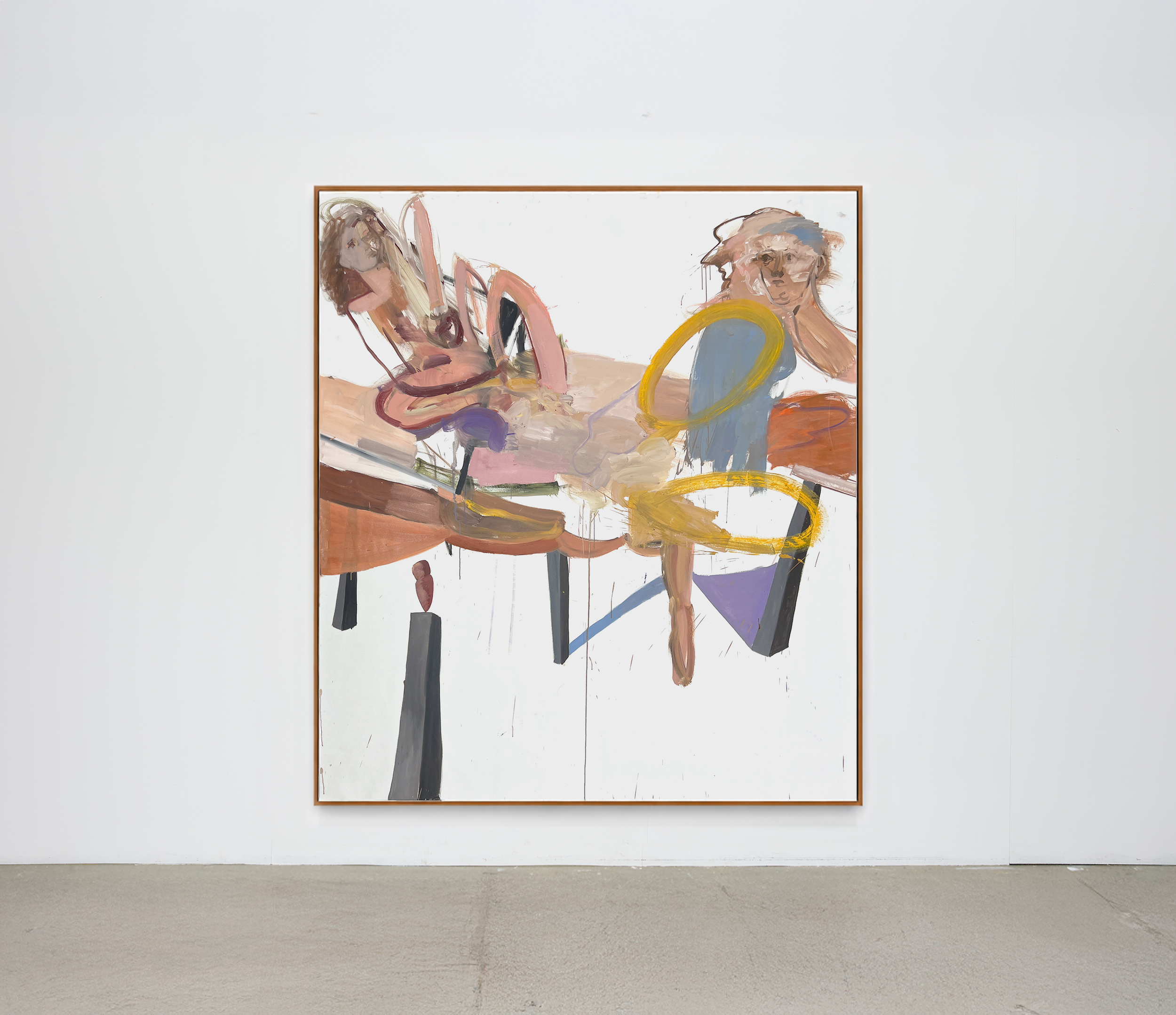 I felt most at home when I was in yours. Oil on linen. 173cm x 183cm 2025.